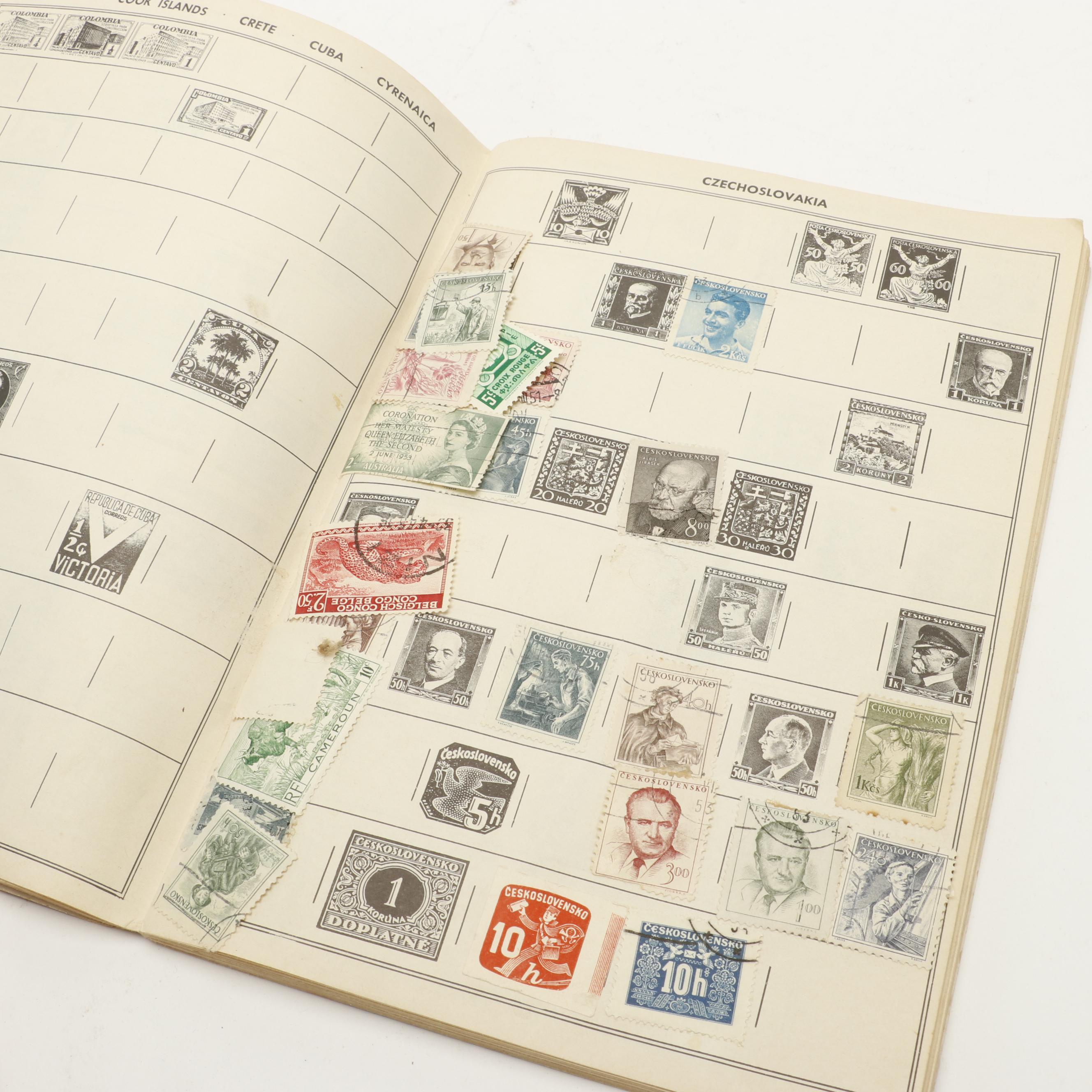 Assortment of International Postage Stamps