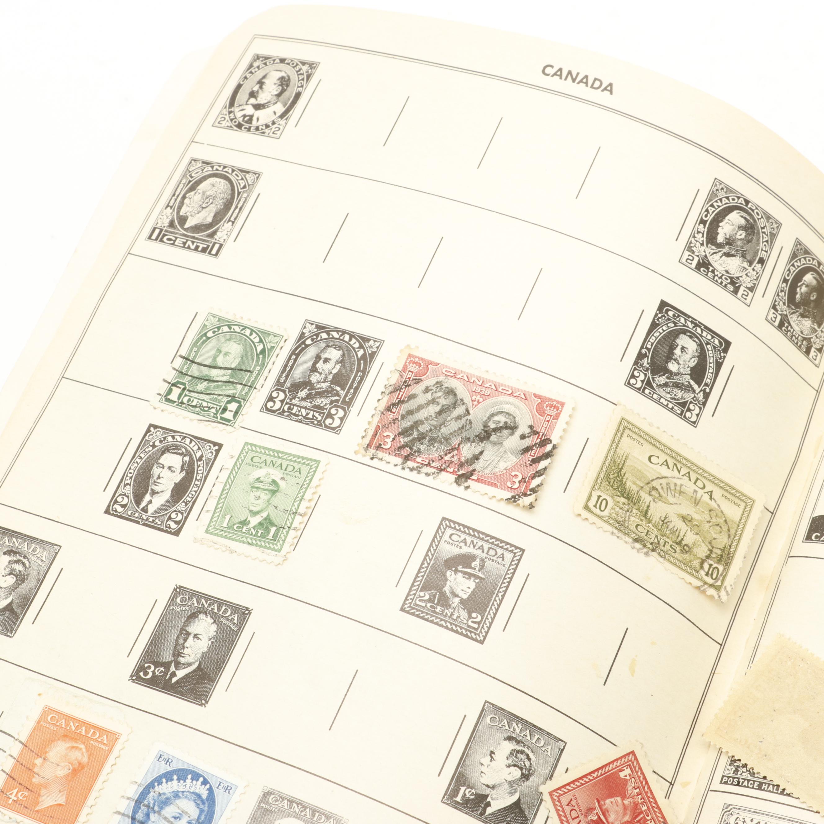 Assortment of International Postage Stamps