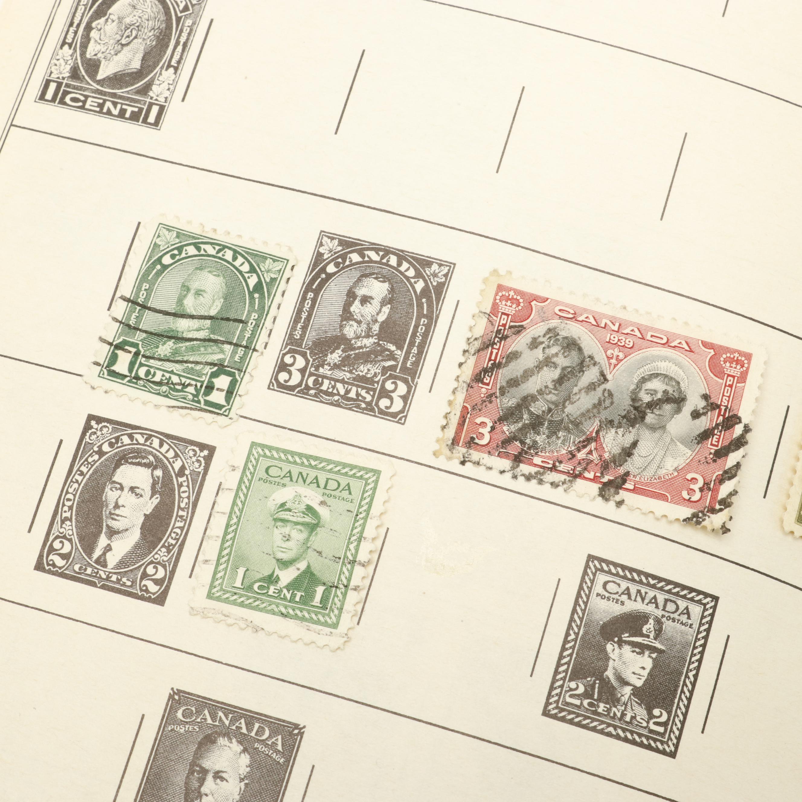 Assortment of International Postage Stamps