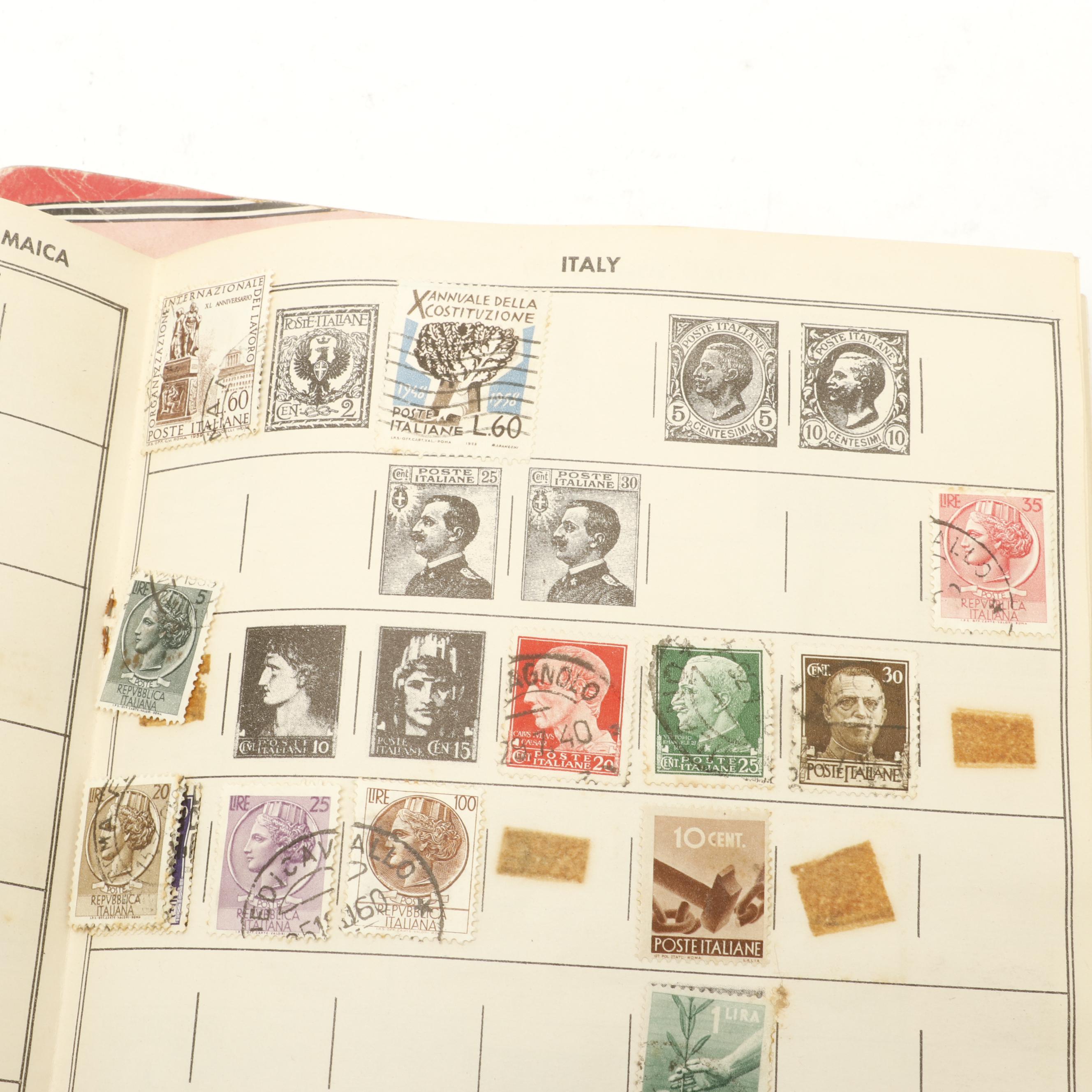 Assortment of International Postage Stamps