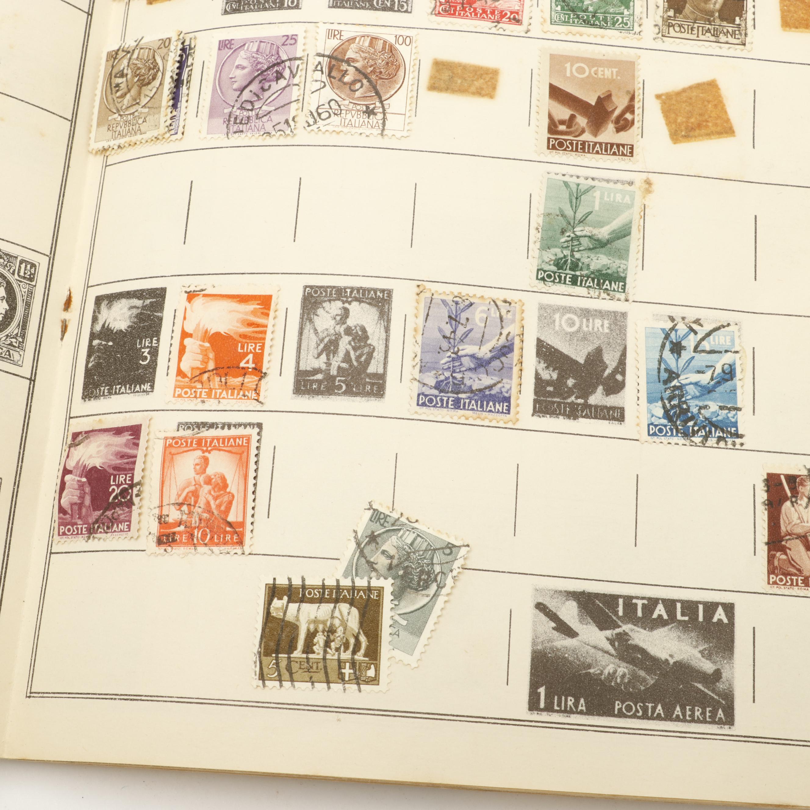 Assortment of International Postage Stamps