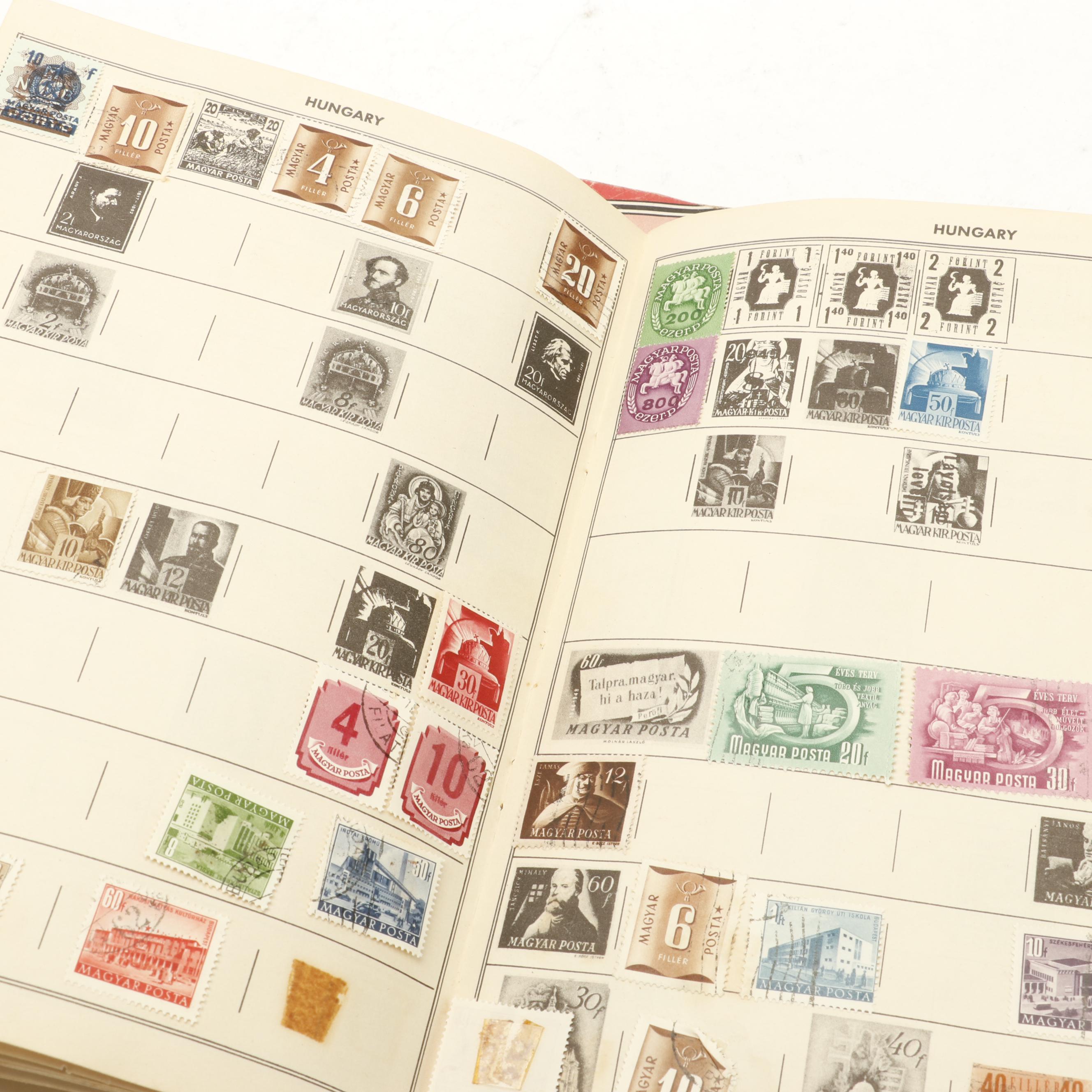Assortment of International Postage Stamps