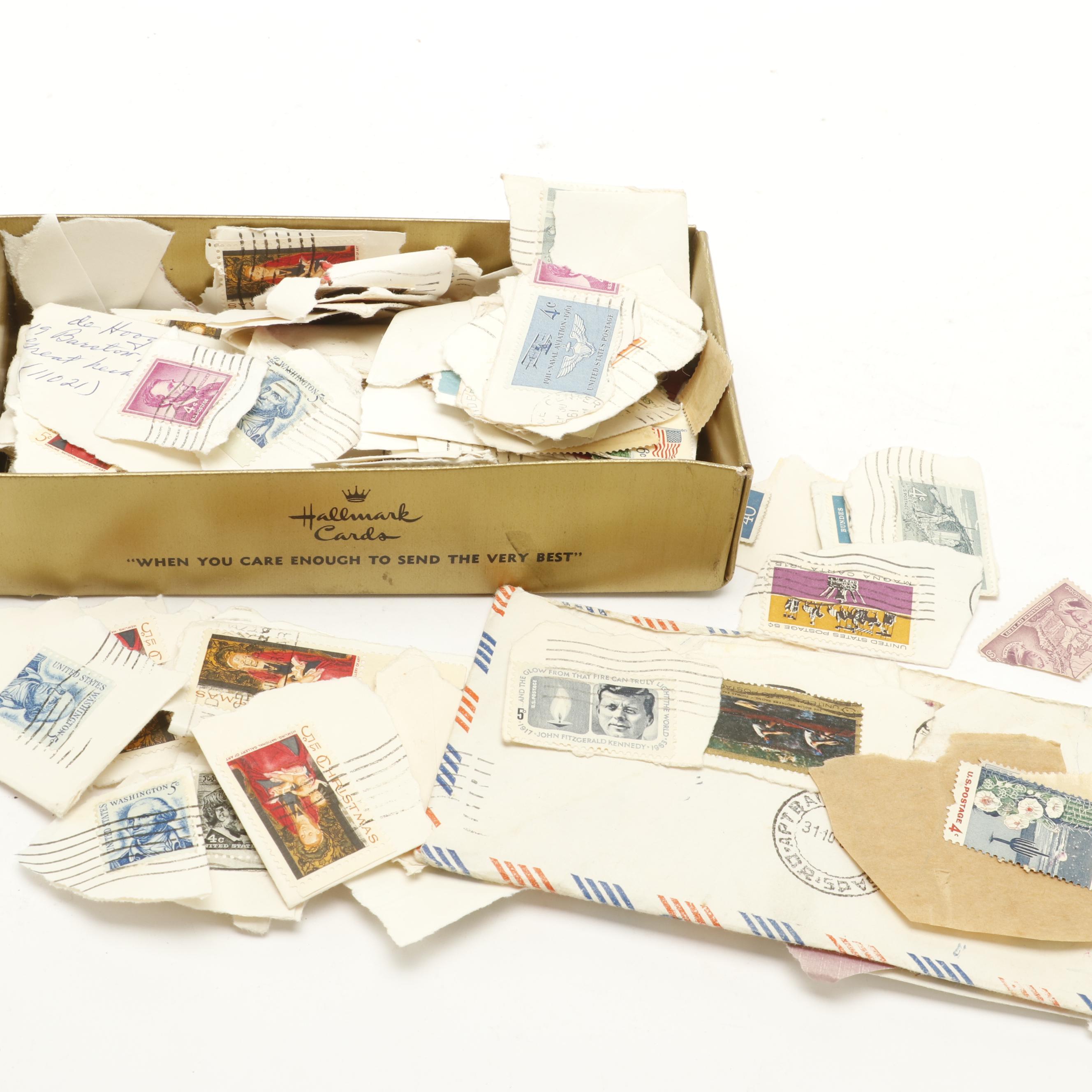 Assortment of International Postage Stamps