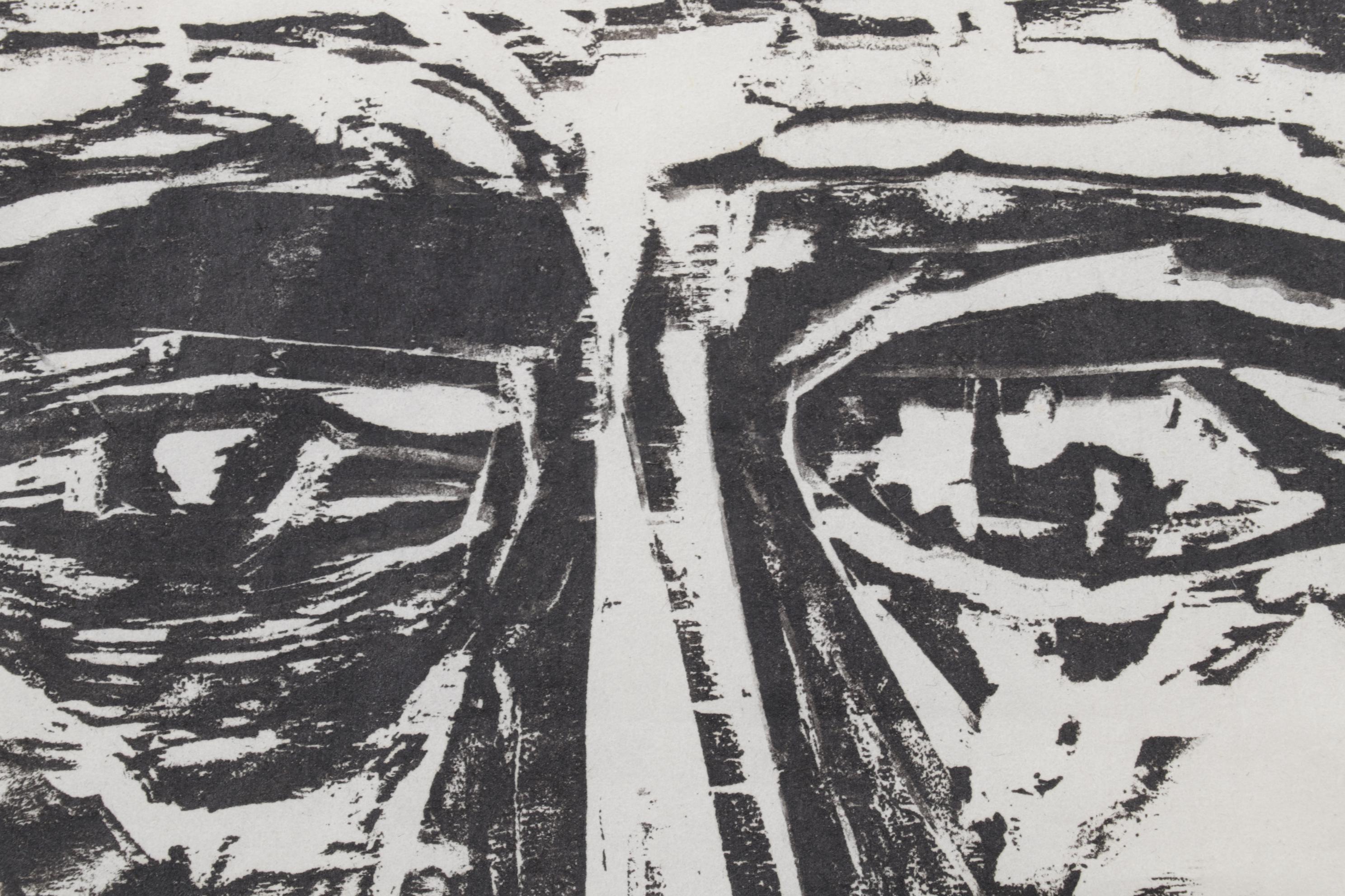 Sidney Chafetz Woodcut "Otto Ritratto," 1959