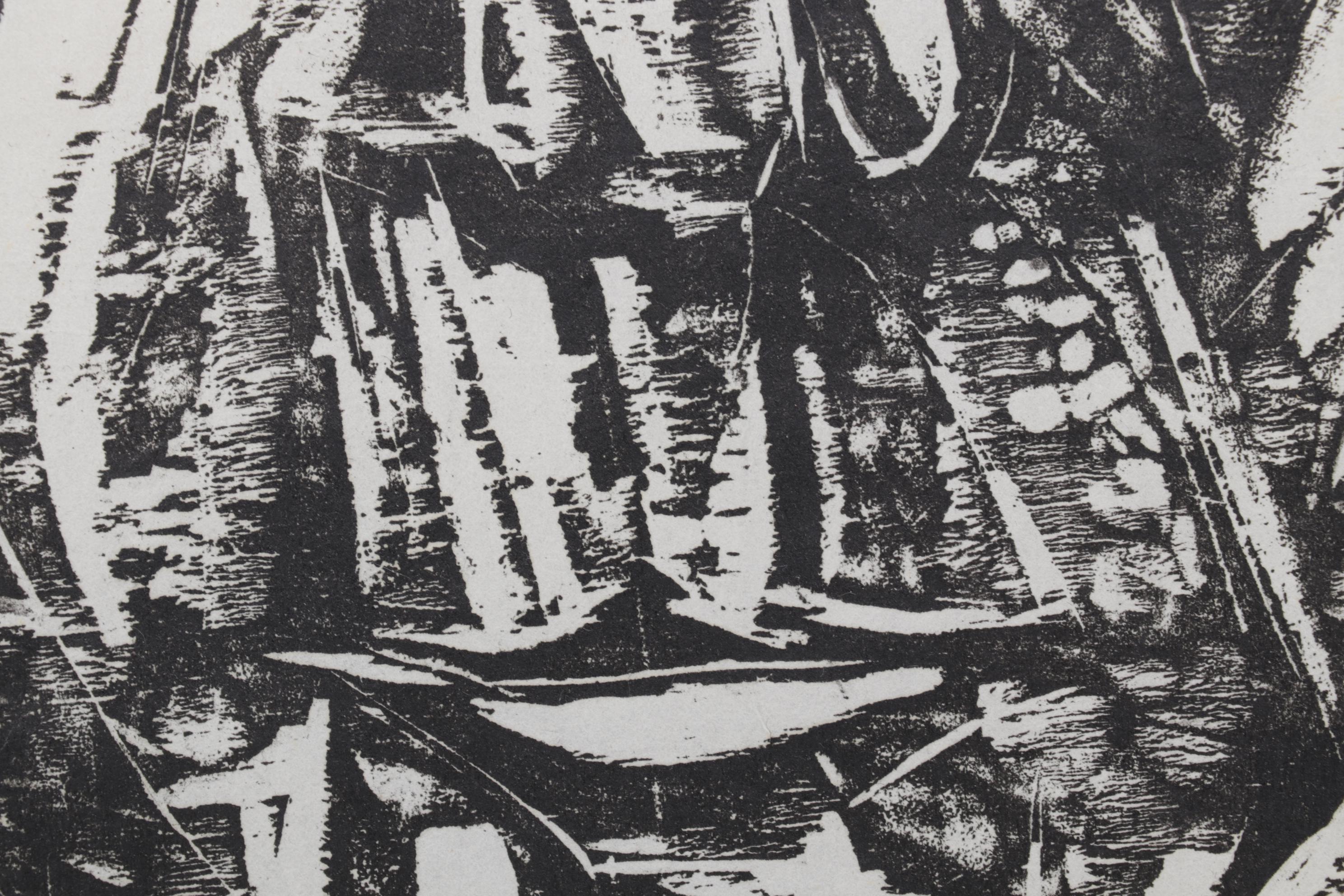 Sidney Chafetz Woodcut "Otto Ritratto," 1959