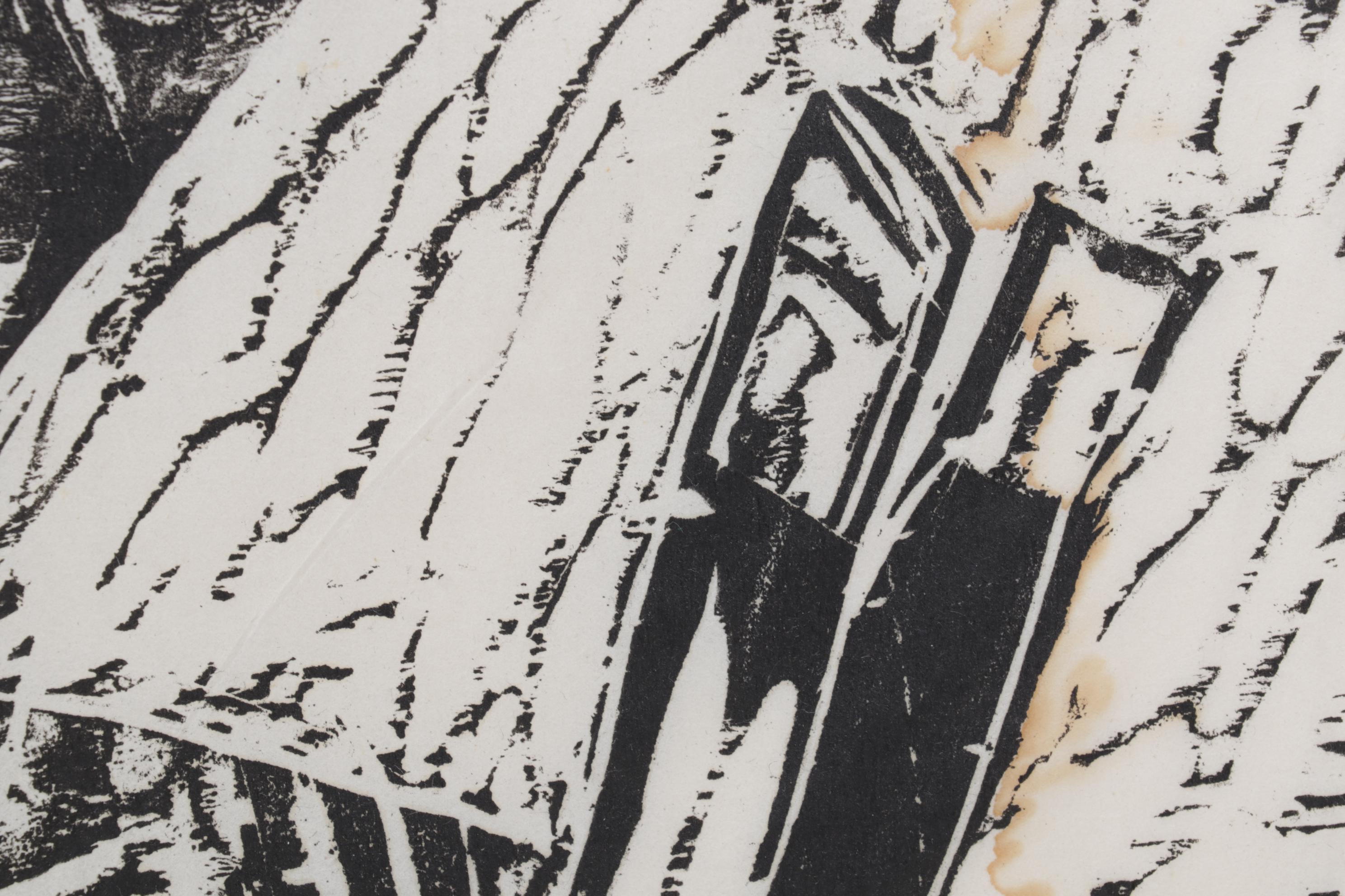 Sidney Chafetz Woodcut "Otto Ritratto," 1959