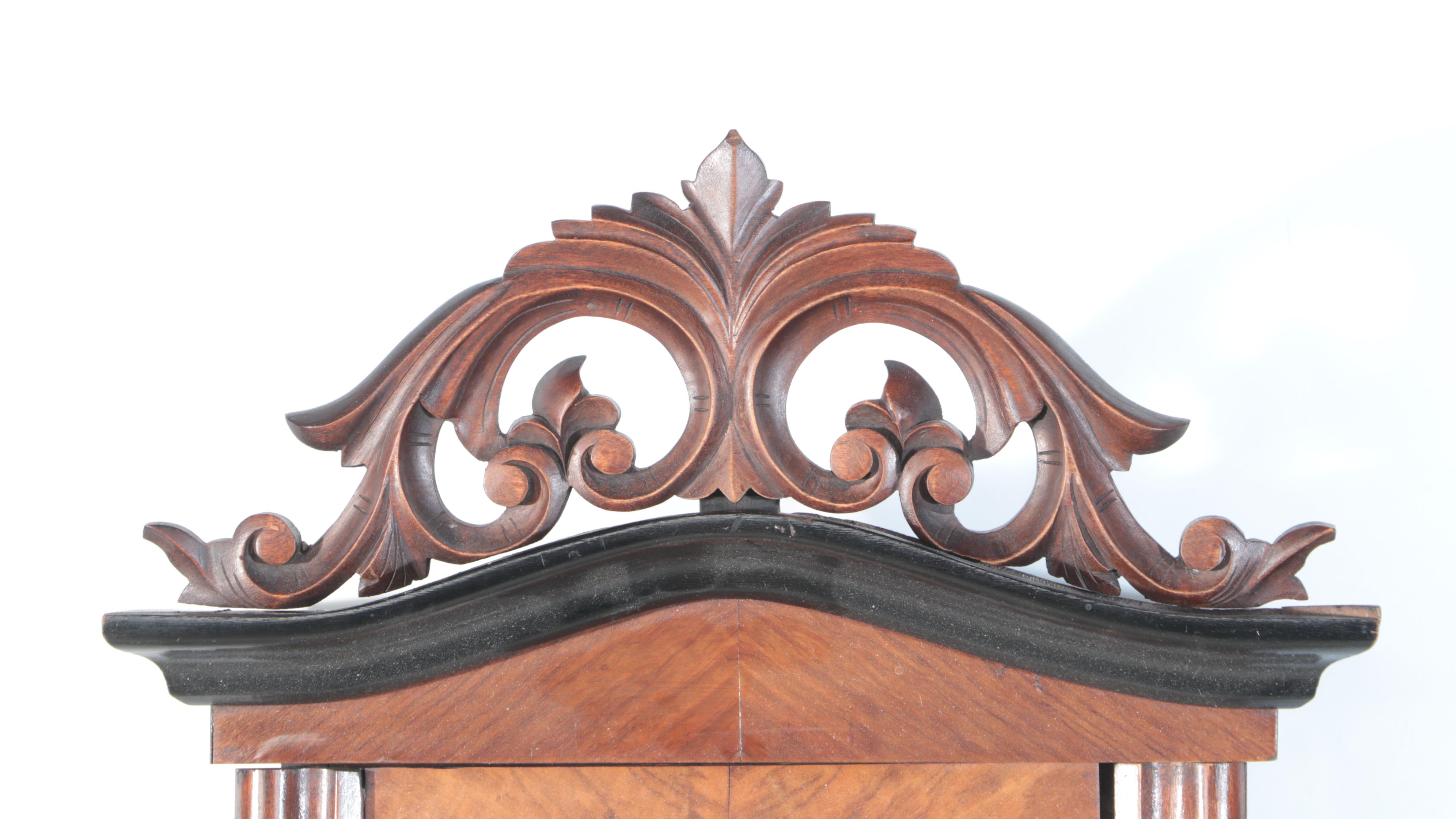 Gustav Becker Walnut Cased Regulator Wall Clock, Mid to Late 20th Century