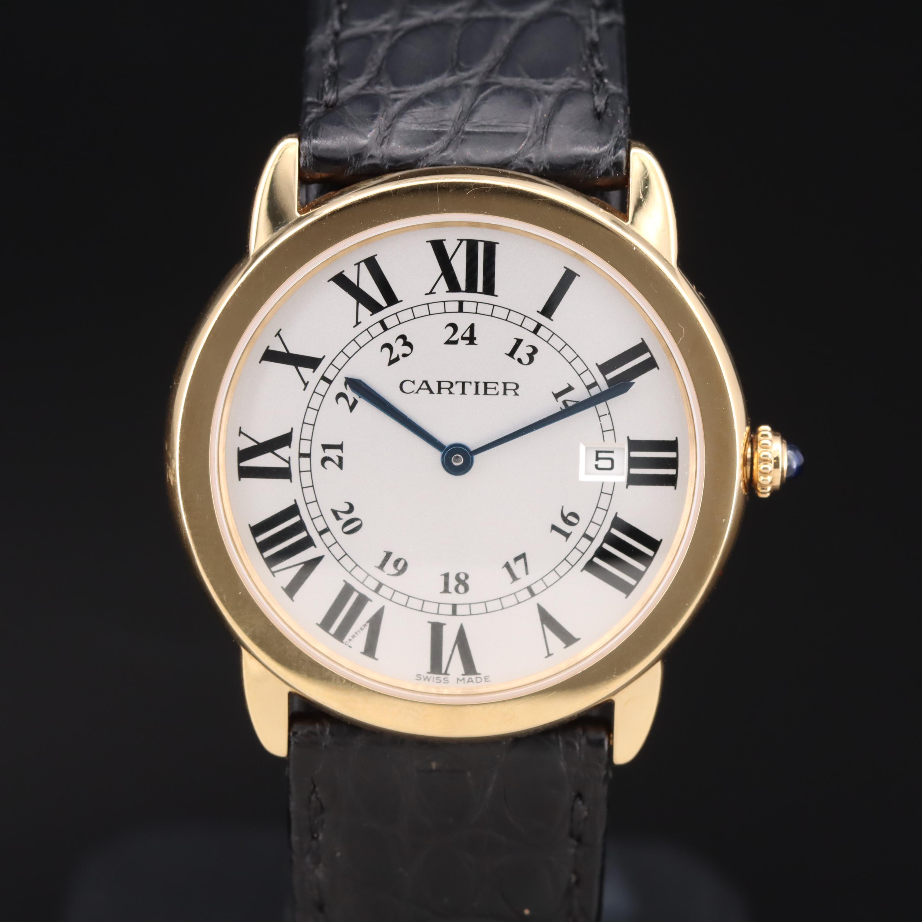 18K and Stainless Steel Cartier Ronde Solo Quartz Watch
