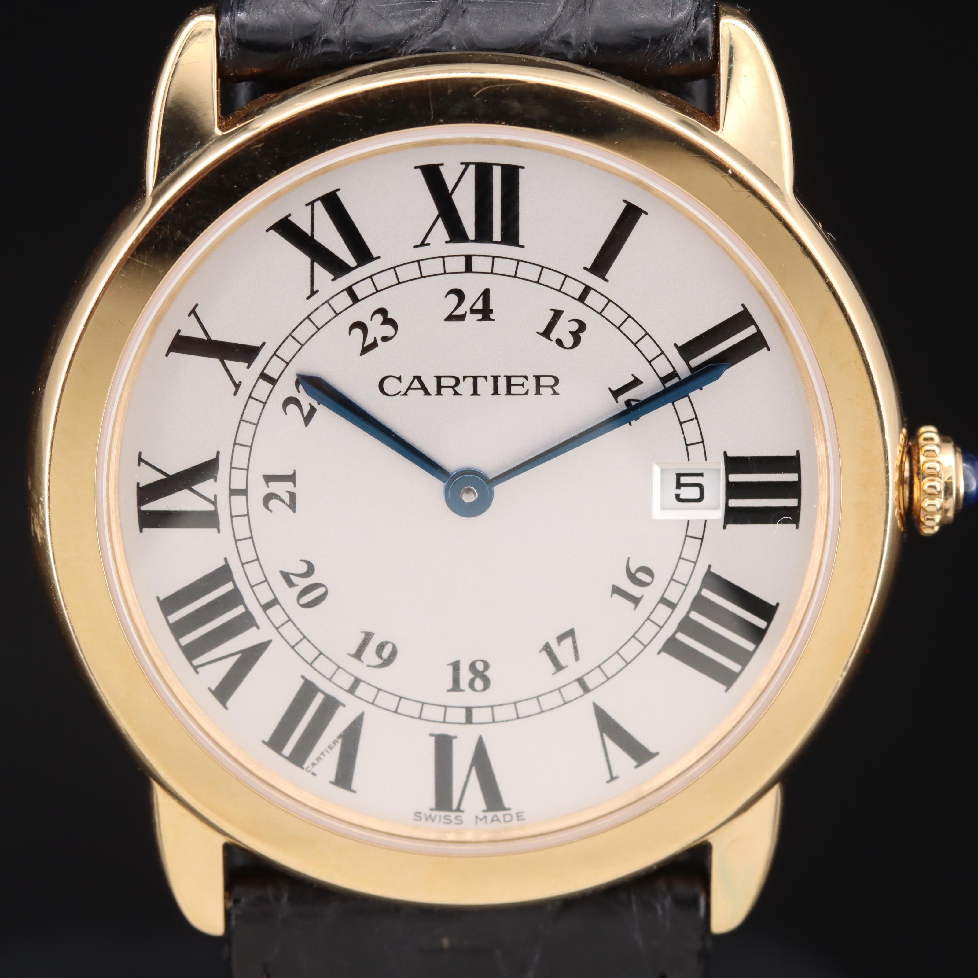 18K and Stainless Steel Cartier Ronde Solo Quartz Watch