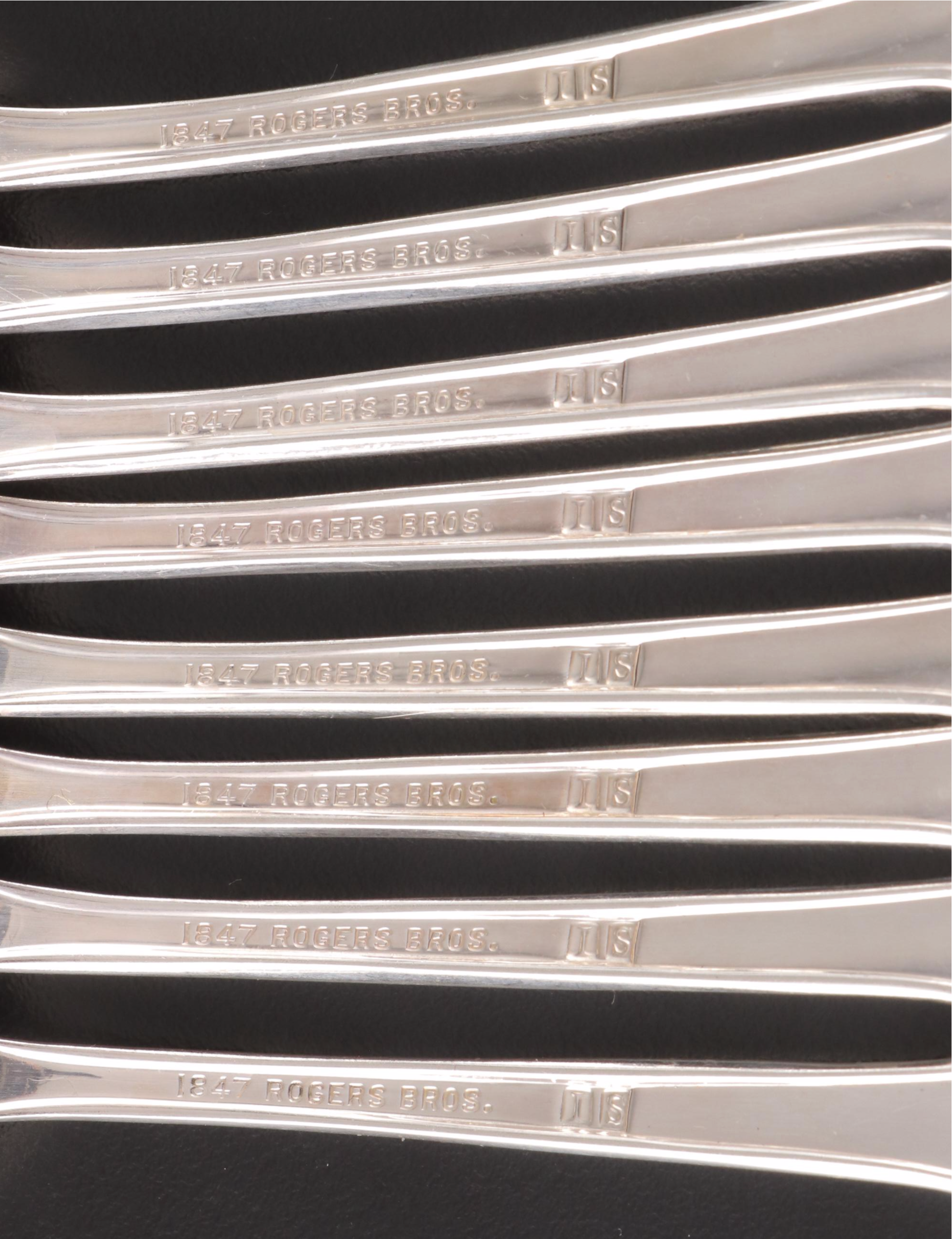 1847 Rogers Bros. "Reflection" Silver Plate and Other Flatware