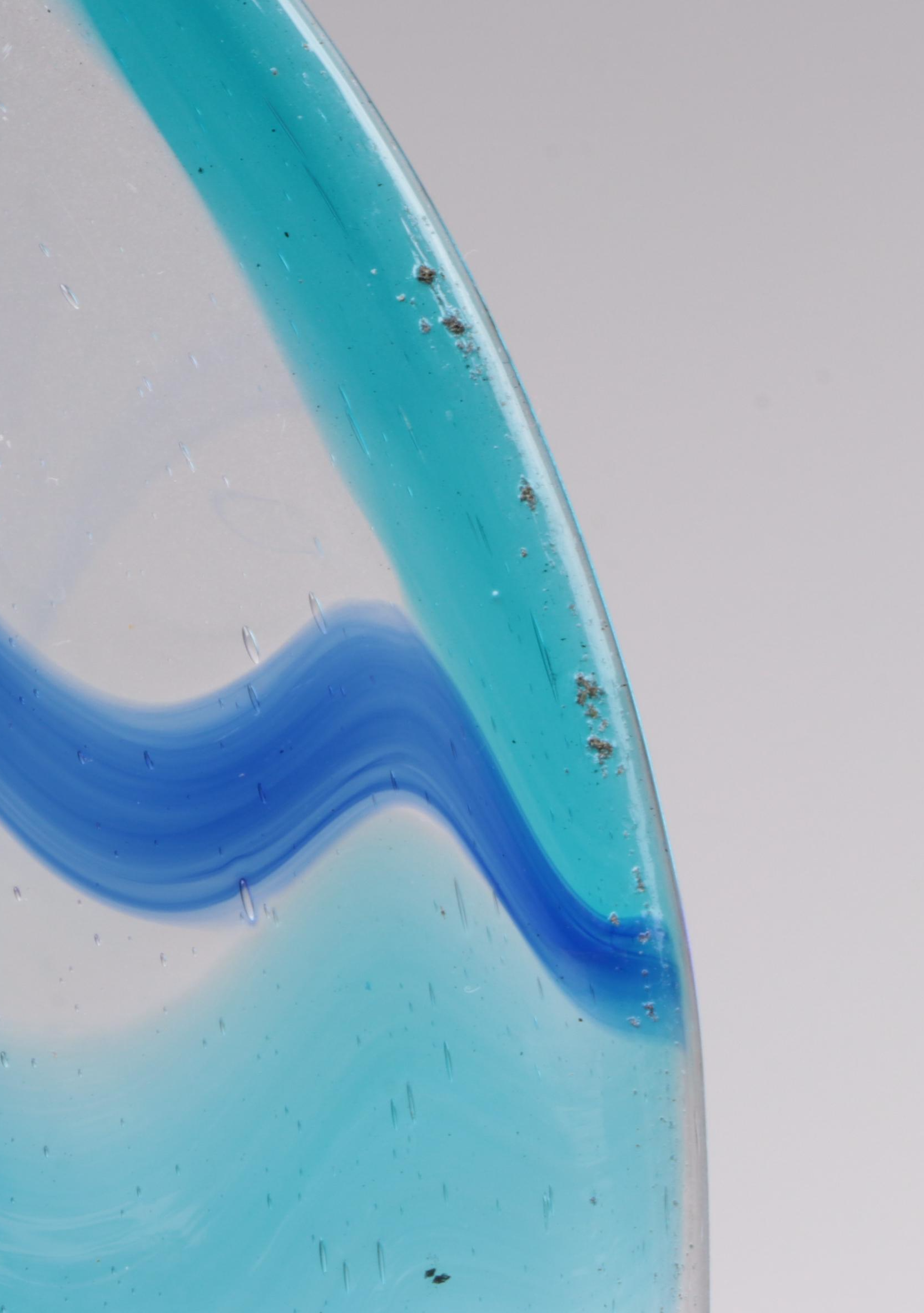 Swirled Art Glass Goblets and Plates