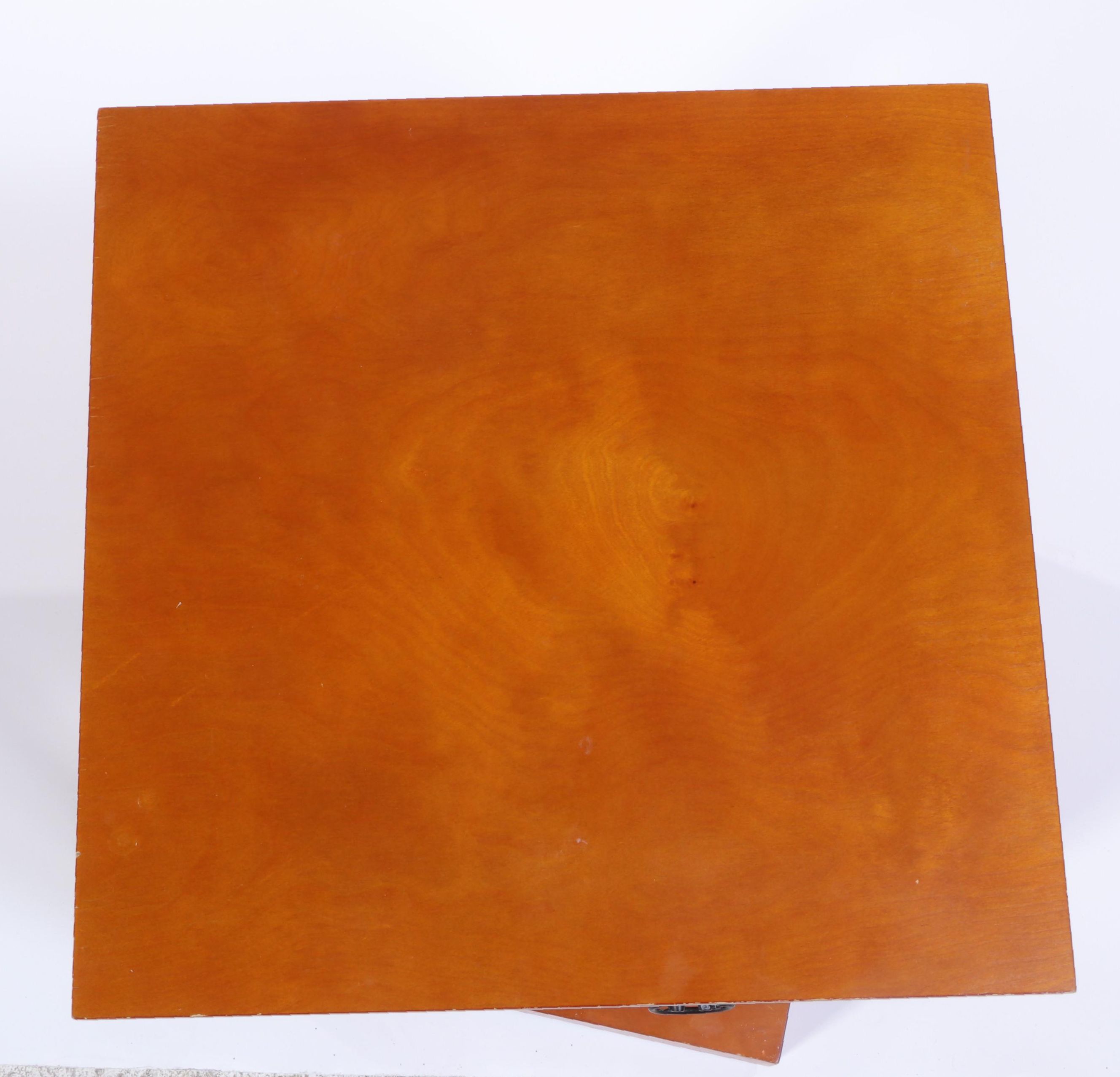 Cherry Finish Wooden Rotating End Table Cabinet