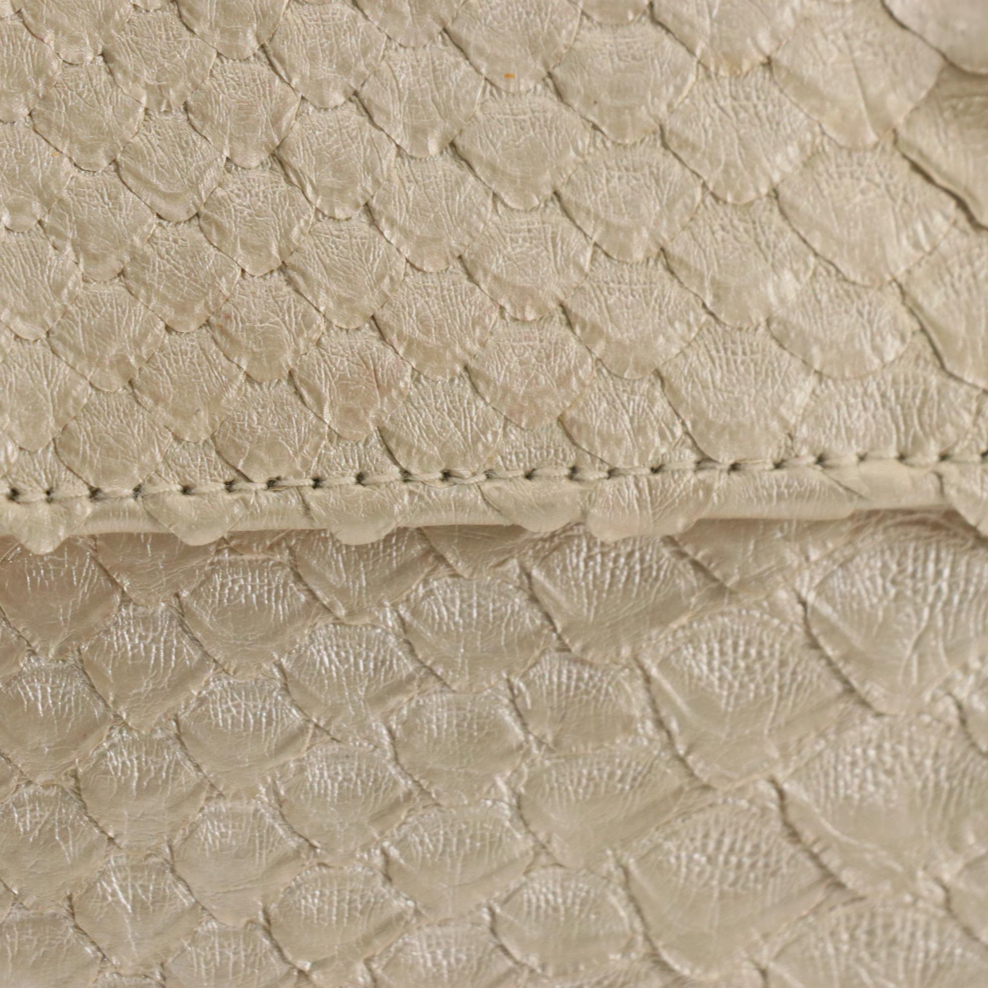 Madame Mathilde Embellished Python Clutch