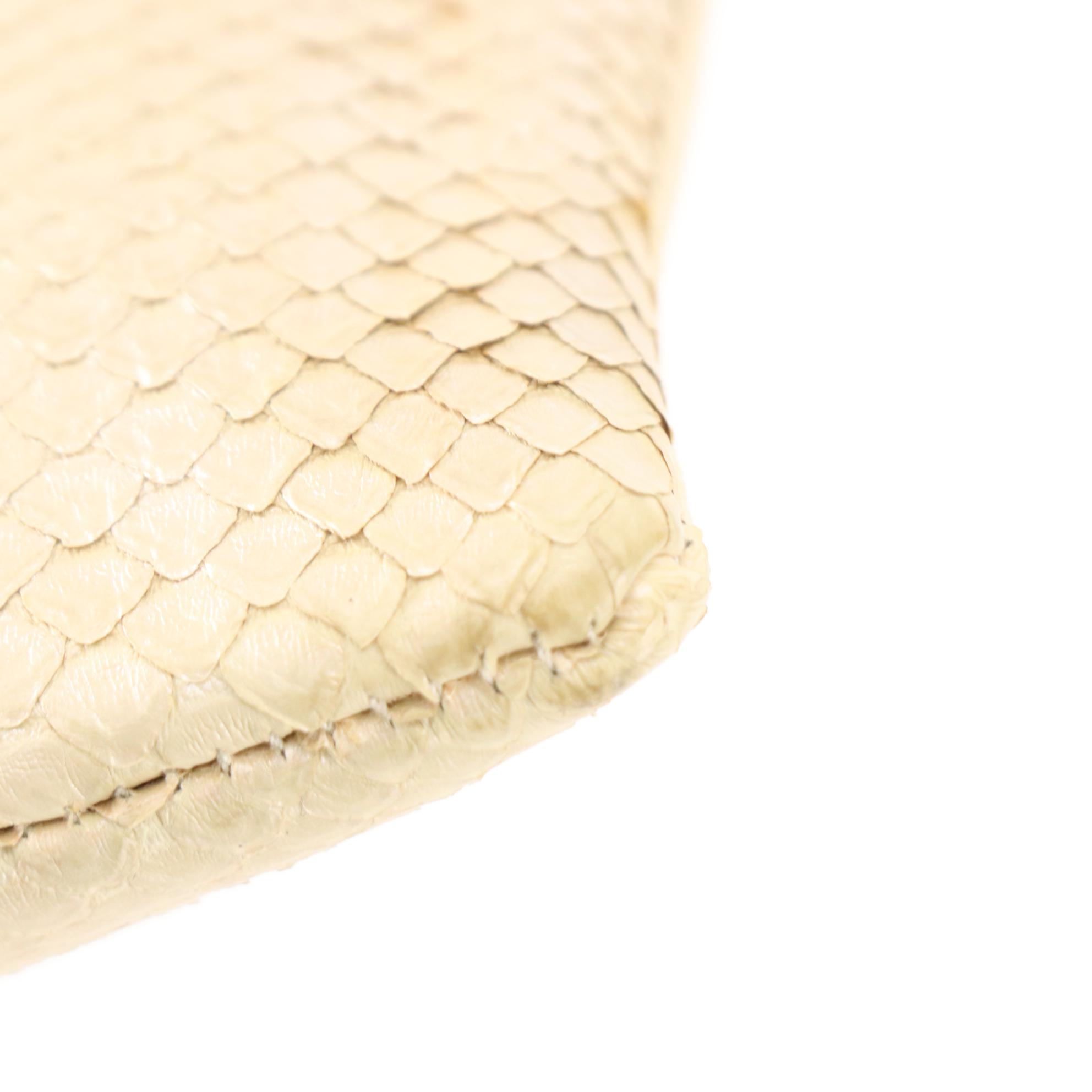 Madame Mathilde Embellished Python Clutch