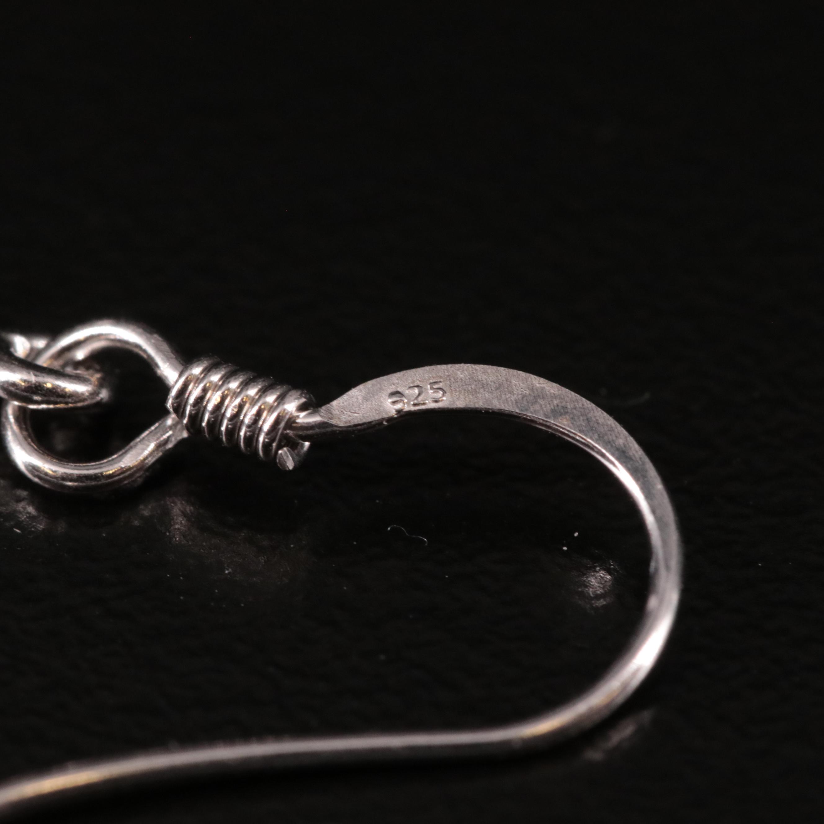 Sterling Smoky Quartz Drop Earrings