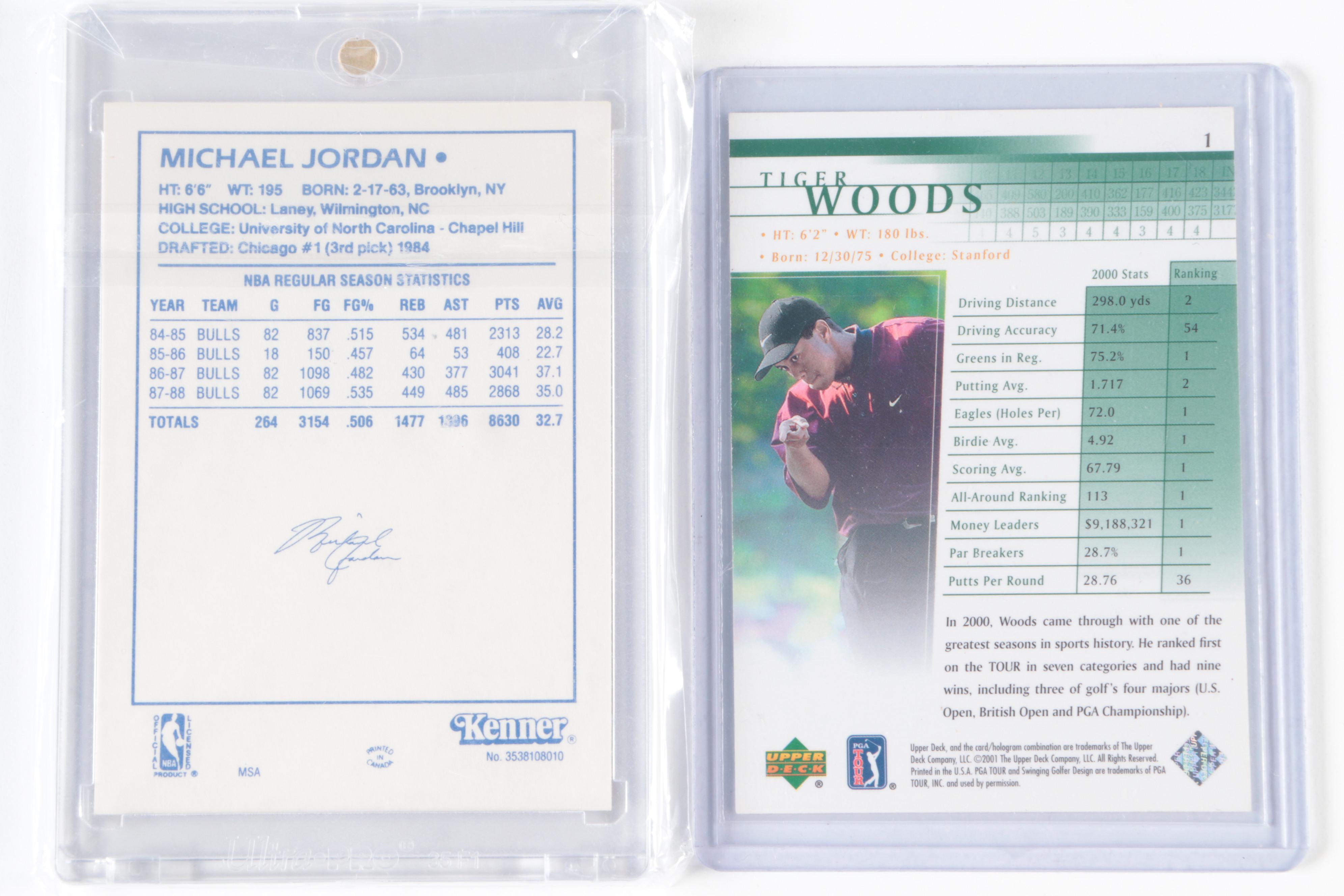 Starting Lineup and More Michael Jordan Cards with Tiger Woods RC 1980s–2000s