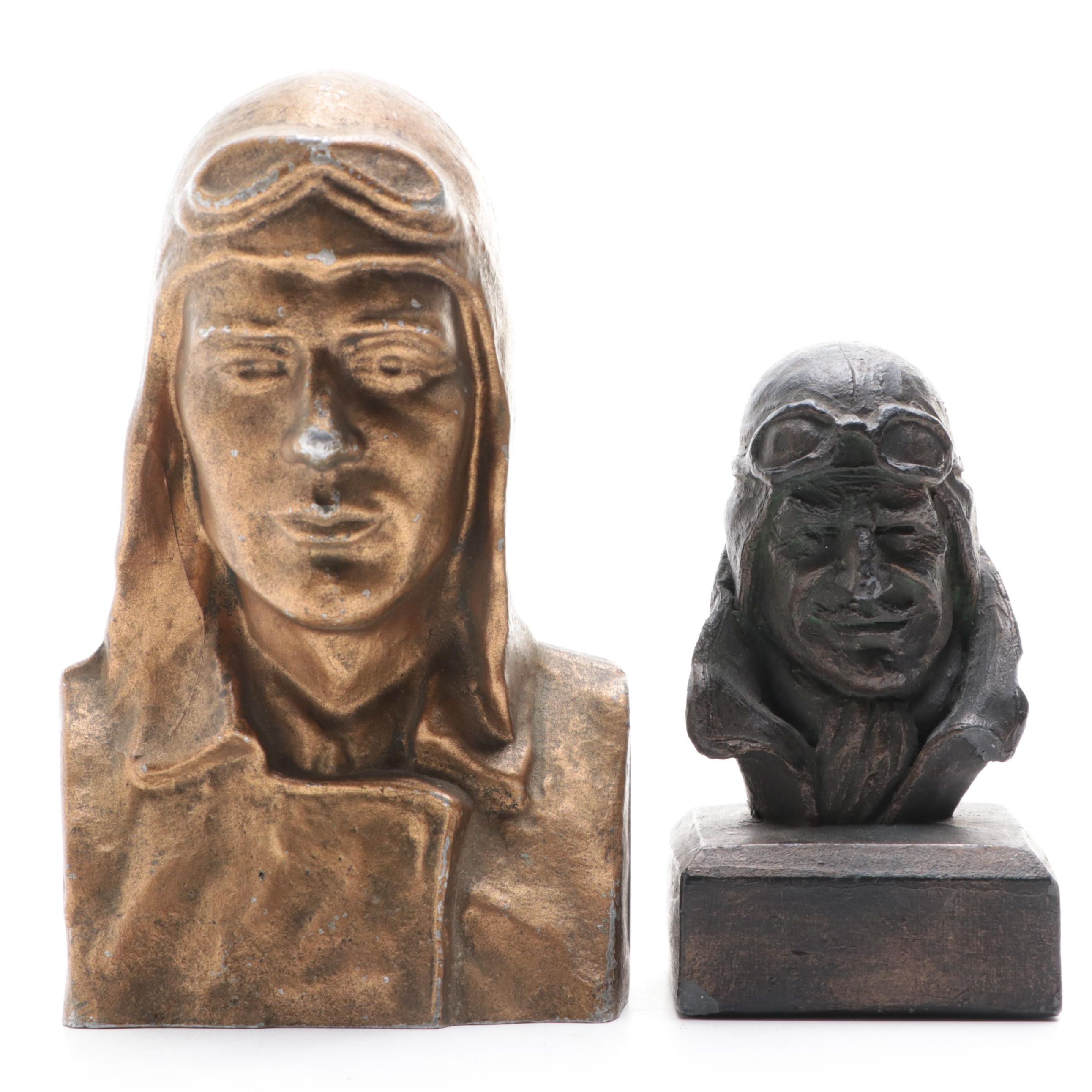 Grannis & Tolton Charles Lindburg Lindy-Bank and Other WWII Aviator Bust