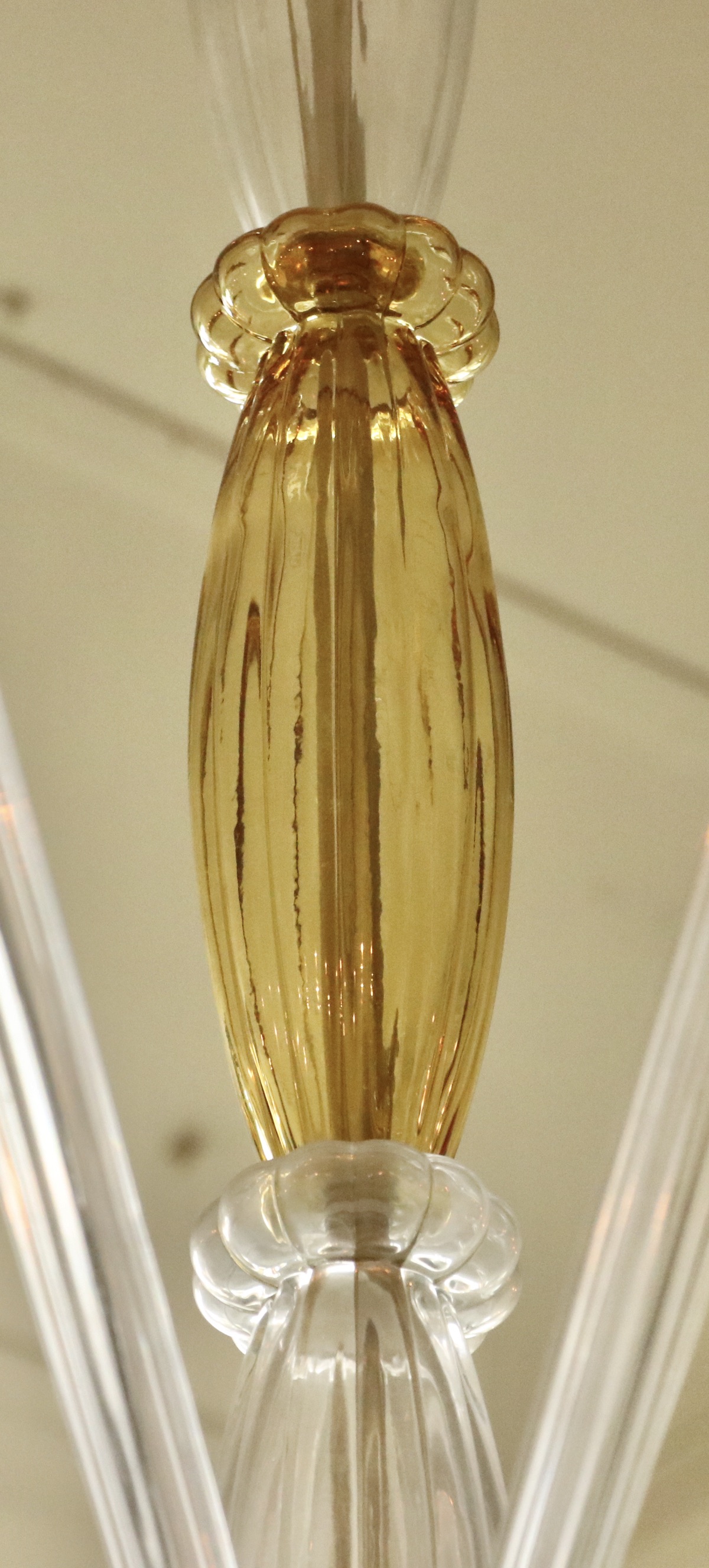 Cyan Design Vetrai Collection 16-Arm Glass Chandelier with Amber Glass Shades