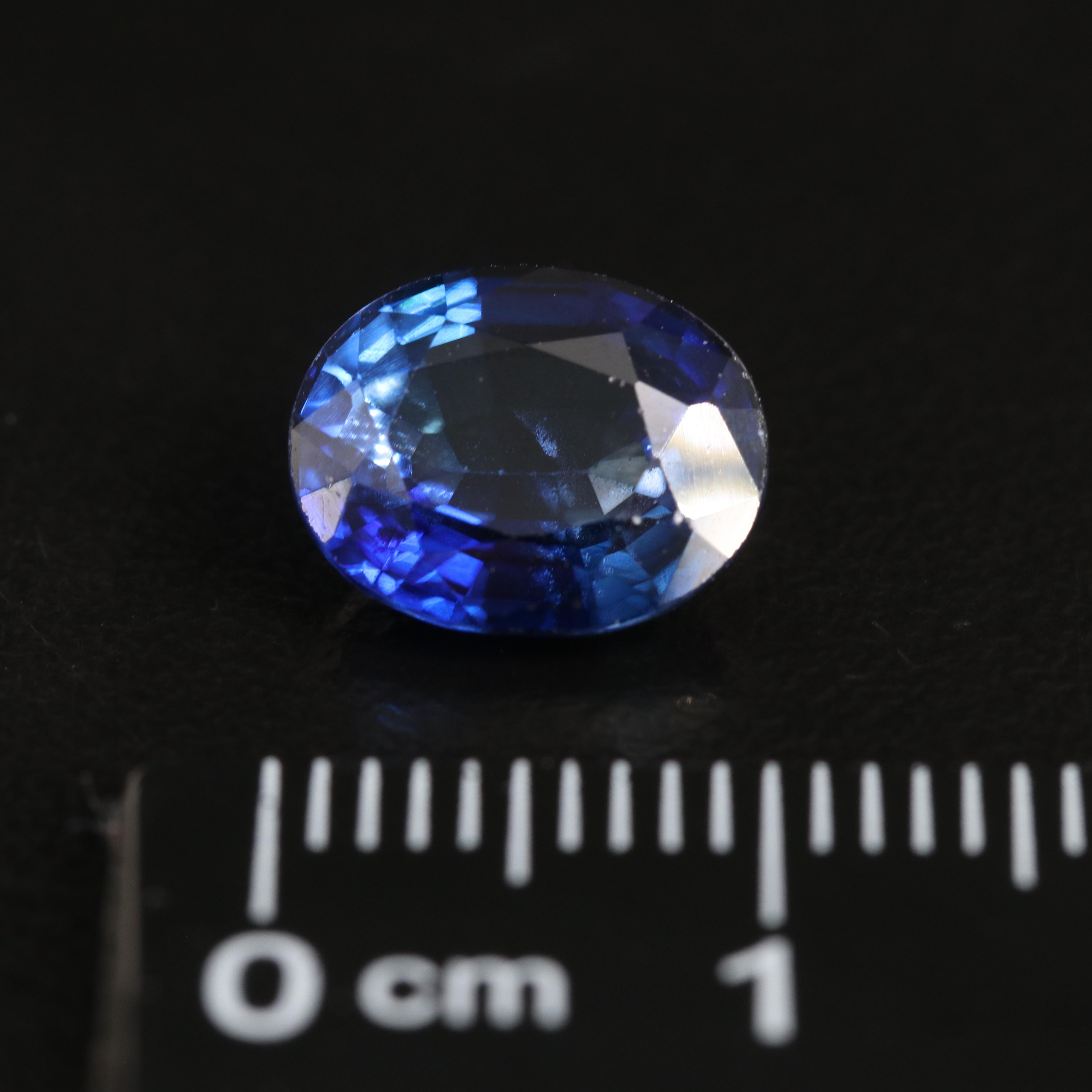 Loose 3.41 CT Lab Grown Sapphire