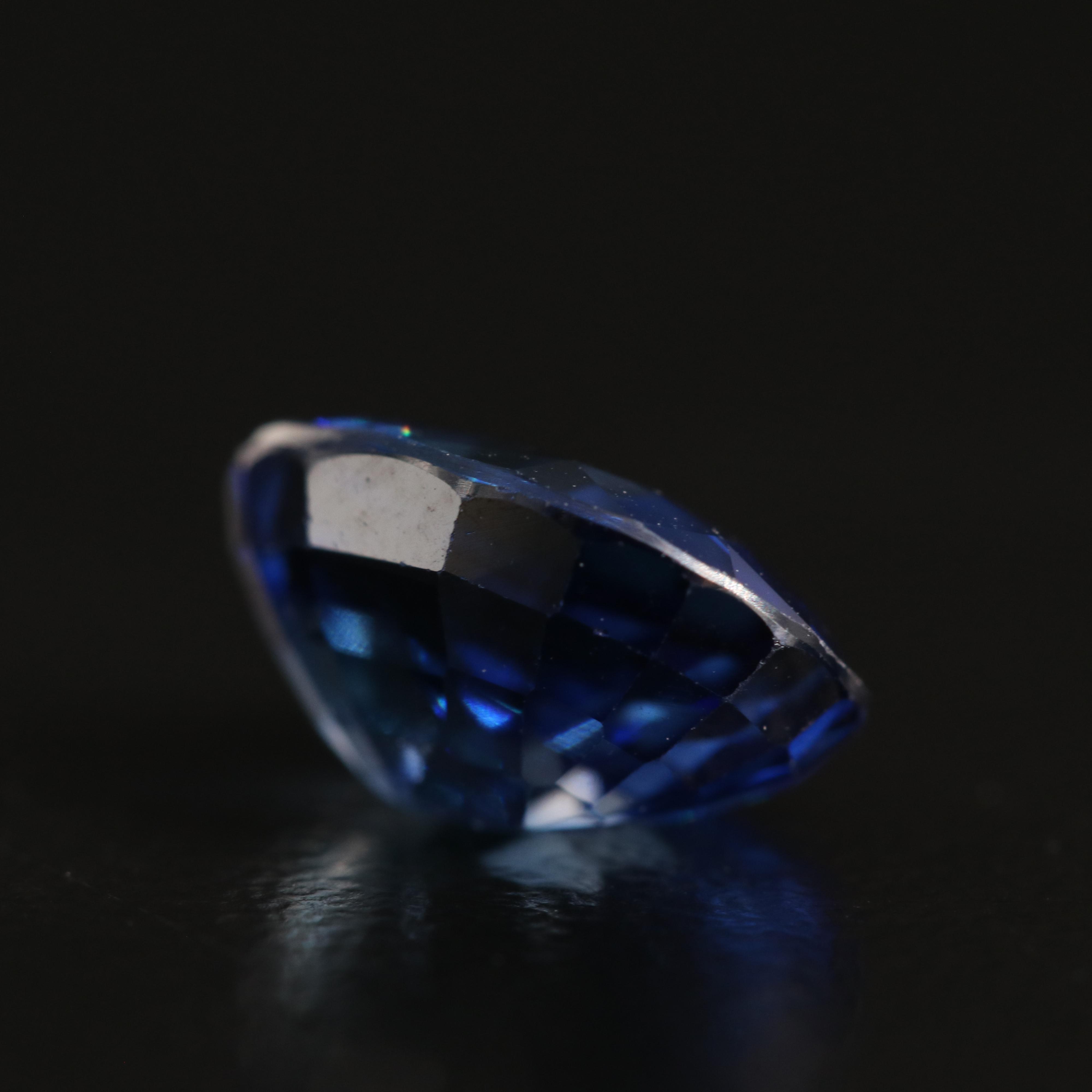 Loose 3.41 CT Lab Grown Sapphire