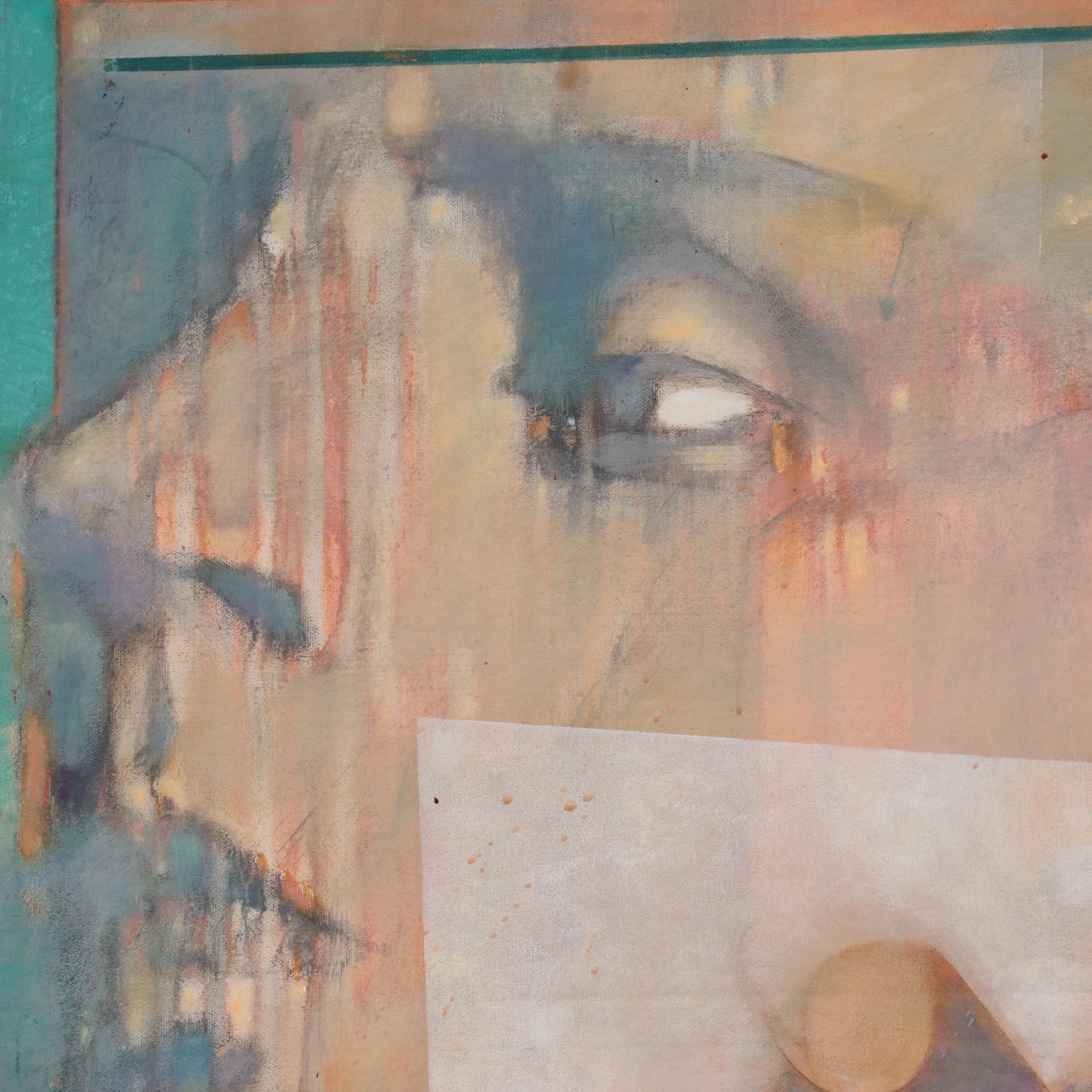 Dalva Duarte Stylized Musical-Themed Oil Painting, 1996