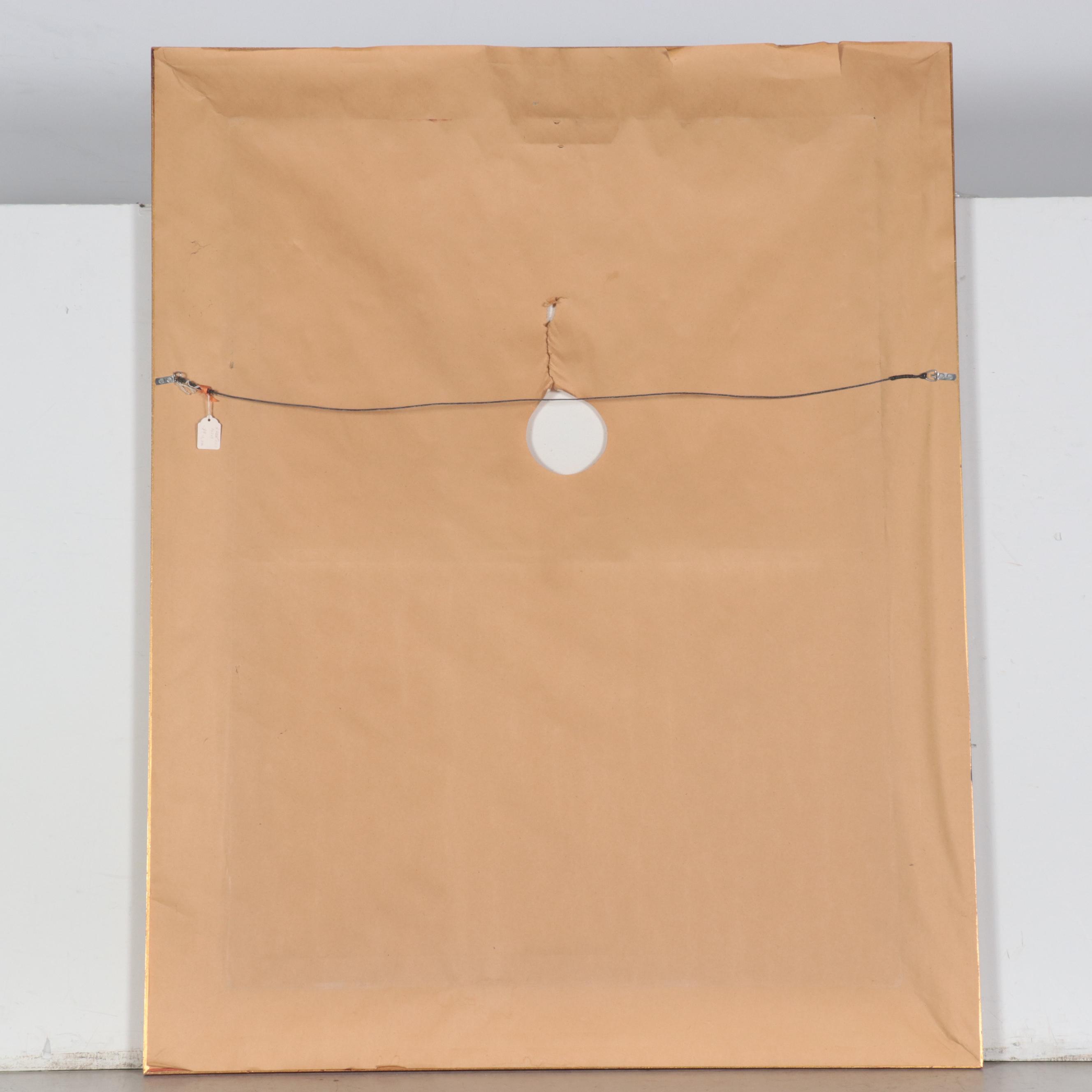 Dalva Duarte Stylized Musical-Themed Oil Painting, 1996