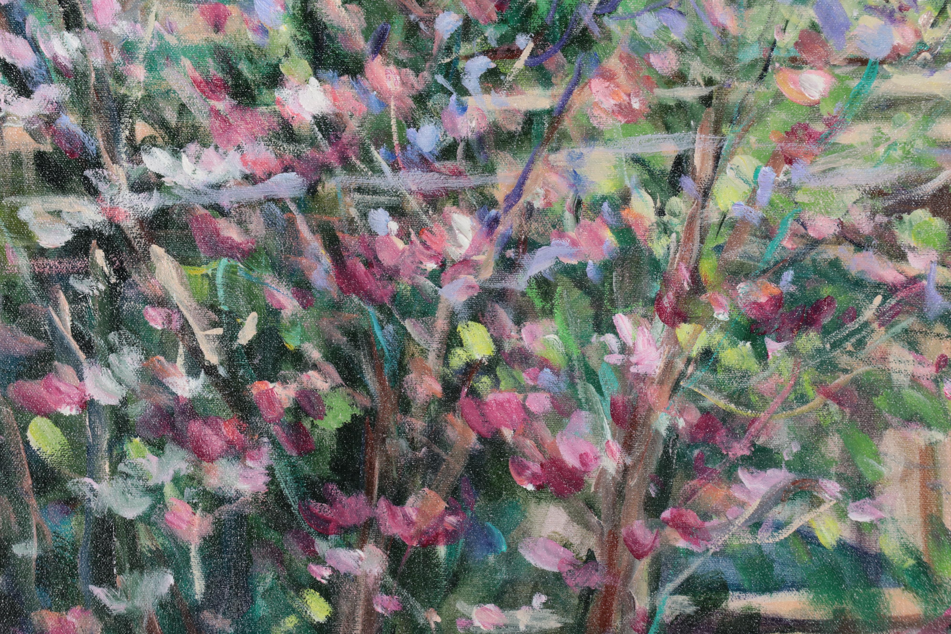 Mimi Nieman Impressionist Style Urban Landscape Oil Painting