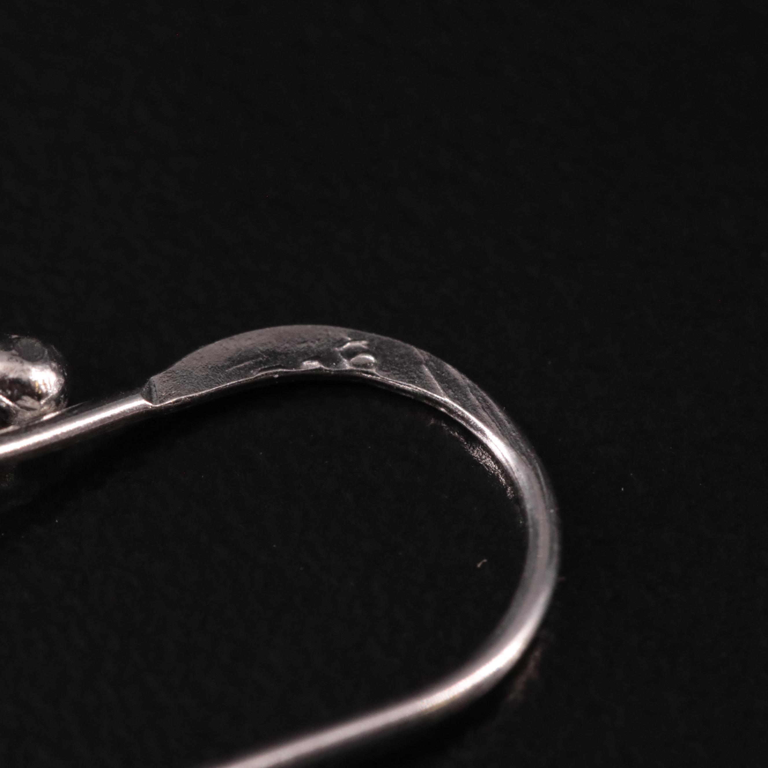 Sterling Citrine Drop Earrings