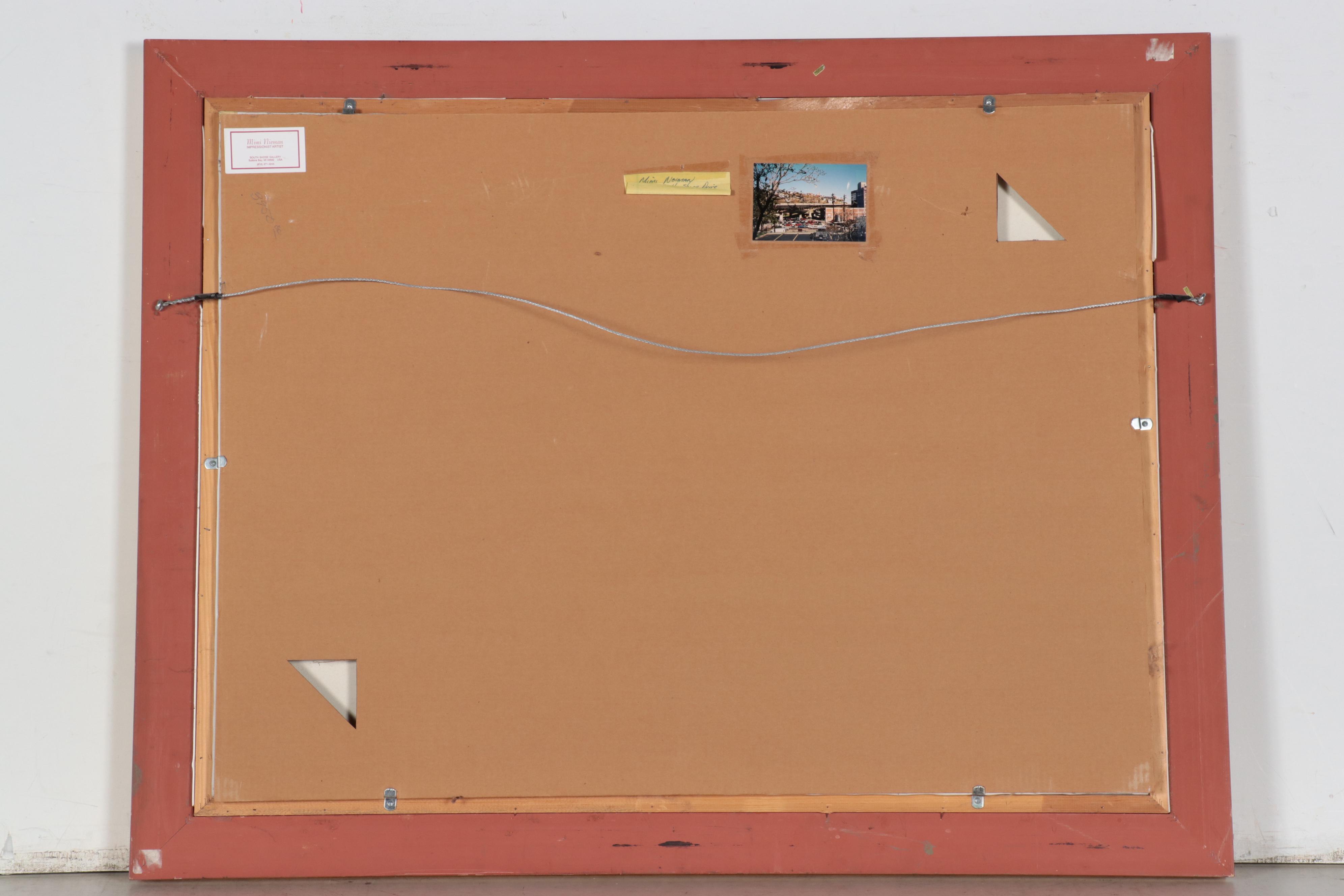 Mimi Nieman Impressionist Style Urban Landscape Oil Painting