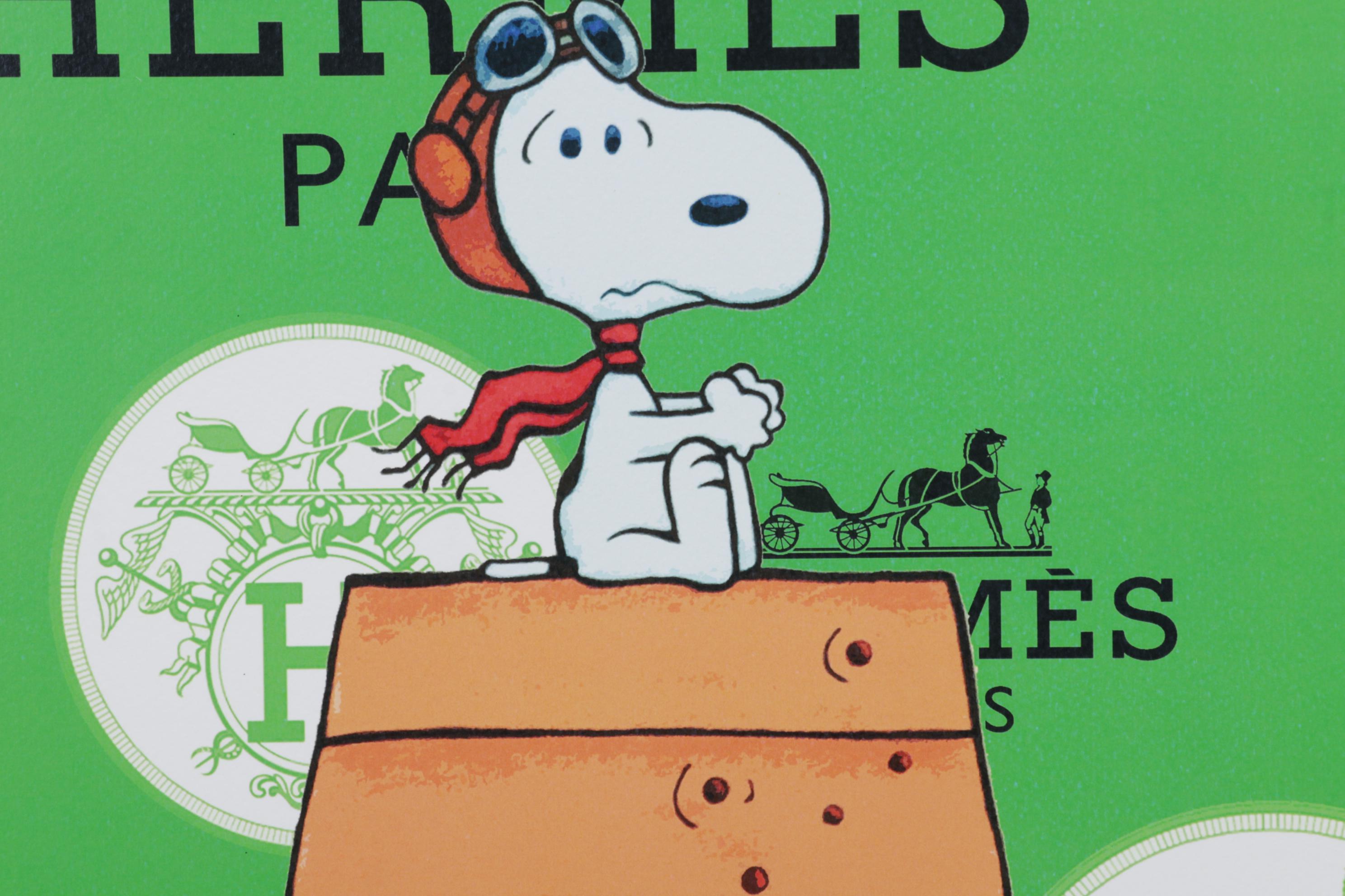 Death NYC Pop Art Graphic Print of Hermès Snoopy, 2022
