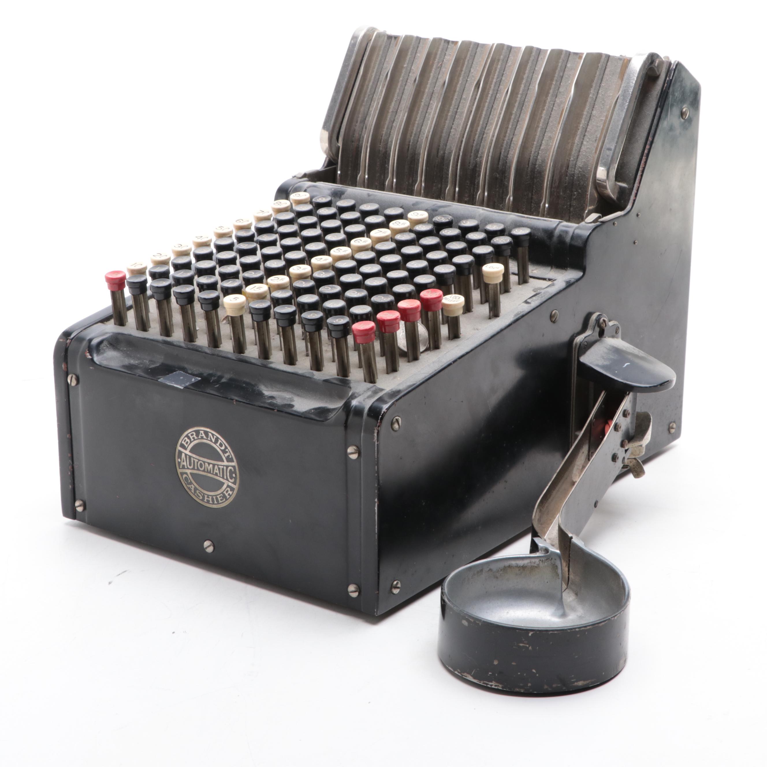 Brandt Automatic Cashier Company Coin Cash Register, Early to Mid-20th Century