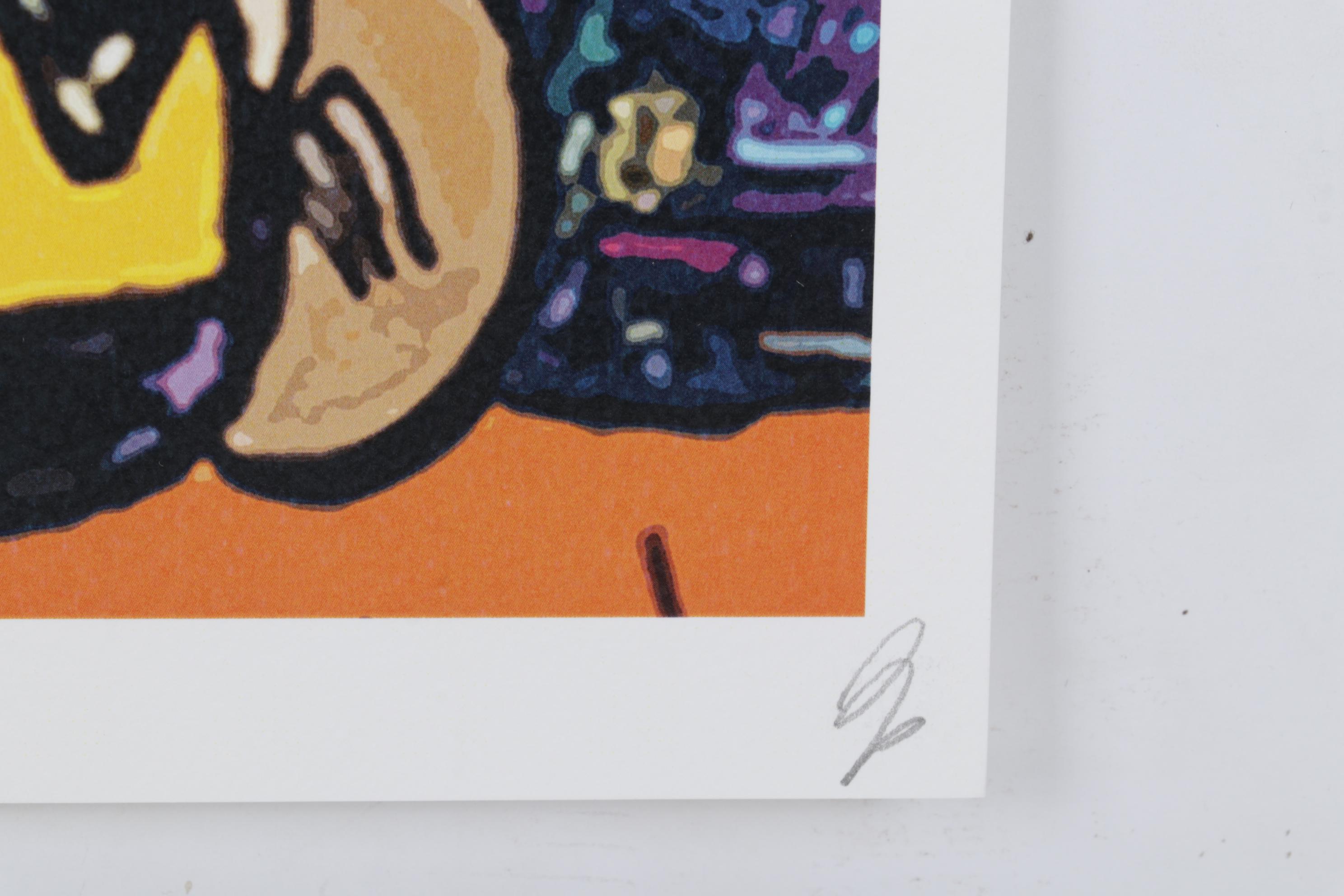 Death NYC Pop Art Graphic Print of Charlie and Snoopy with Starry Night, 2022