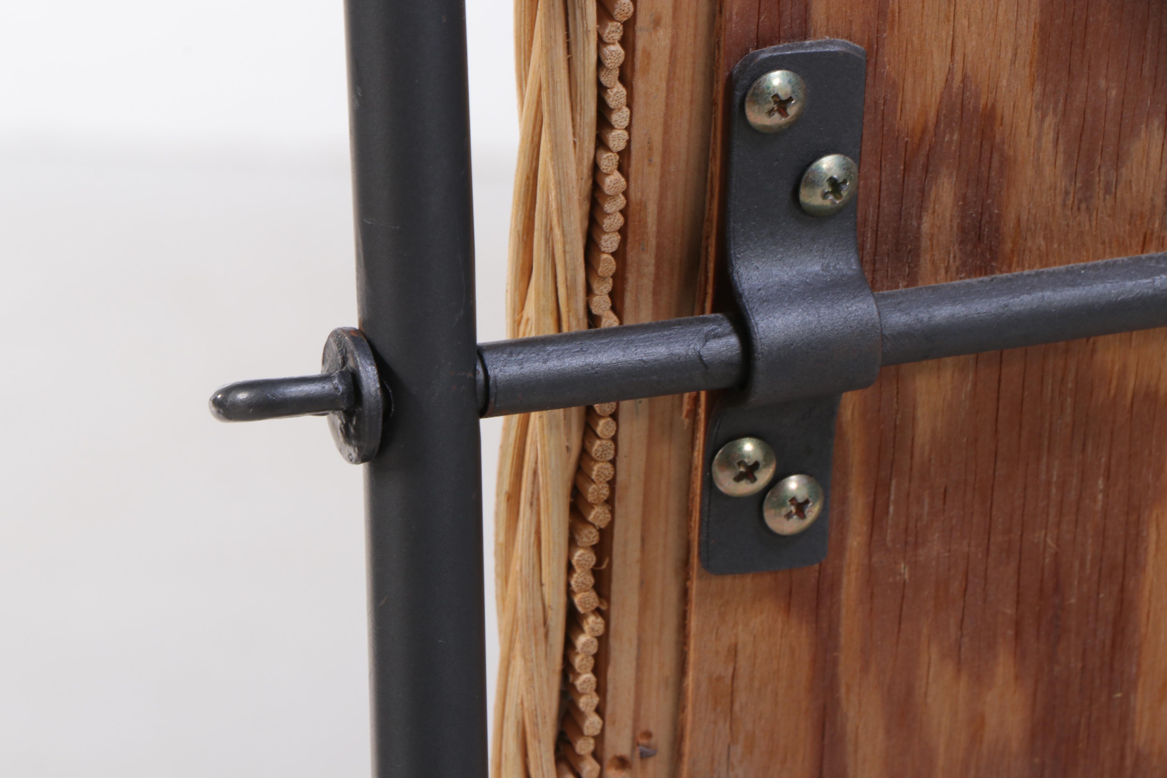 Wicker Weave Rattan Cheval Mirror