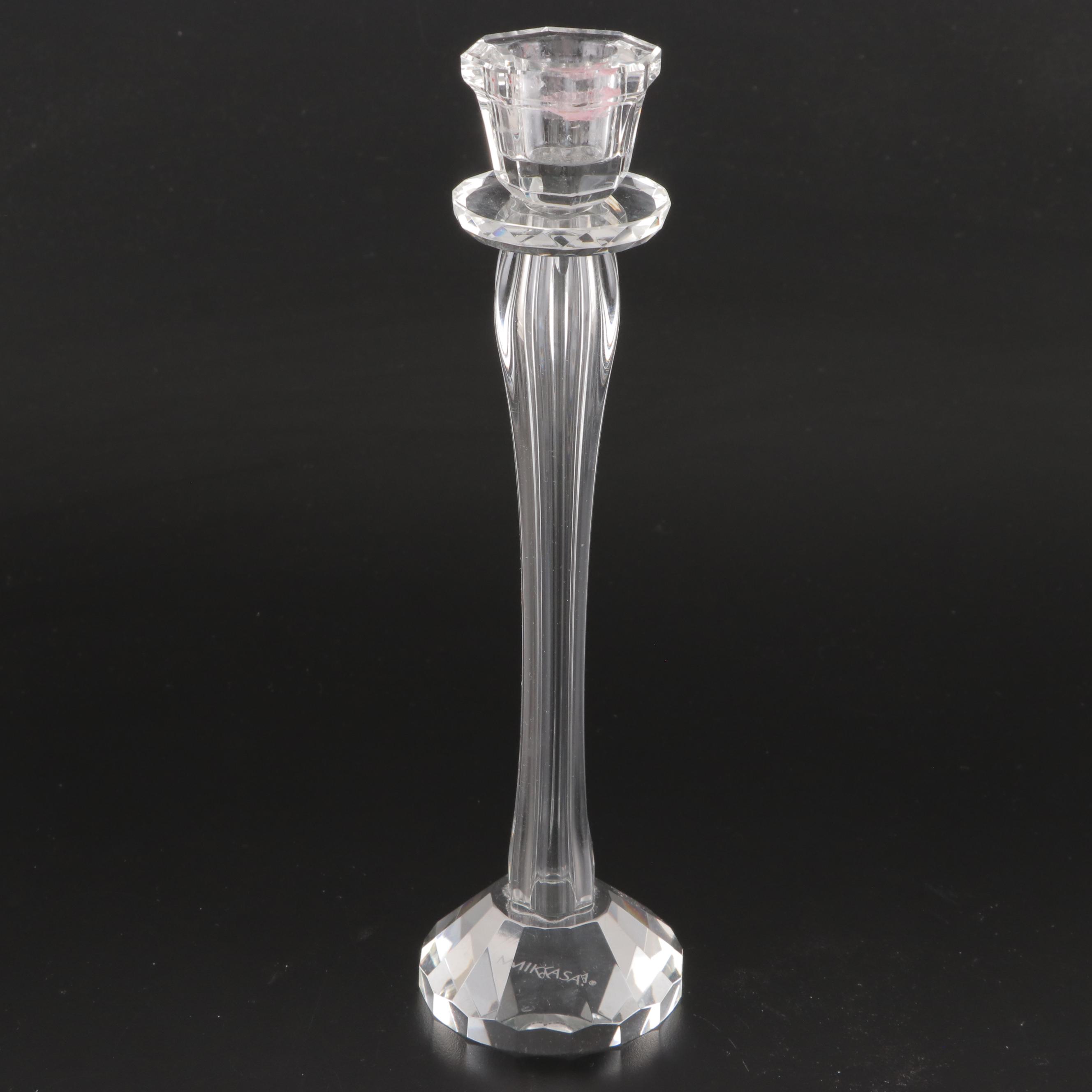 Mikasa Faceted Candlesticks with Other Decorative Boxes