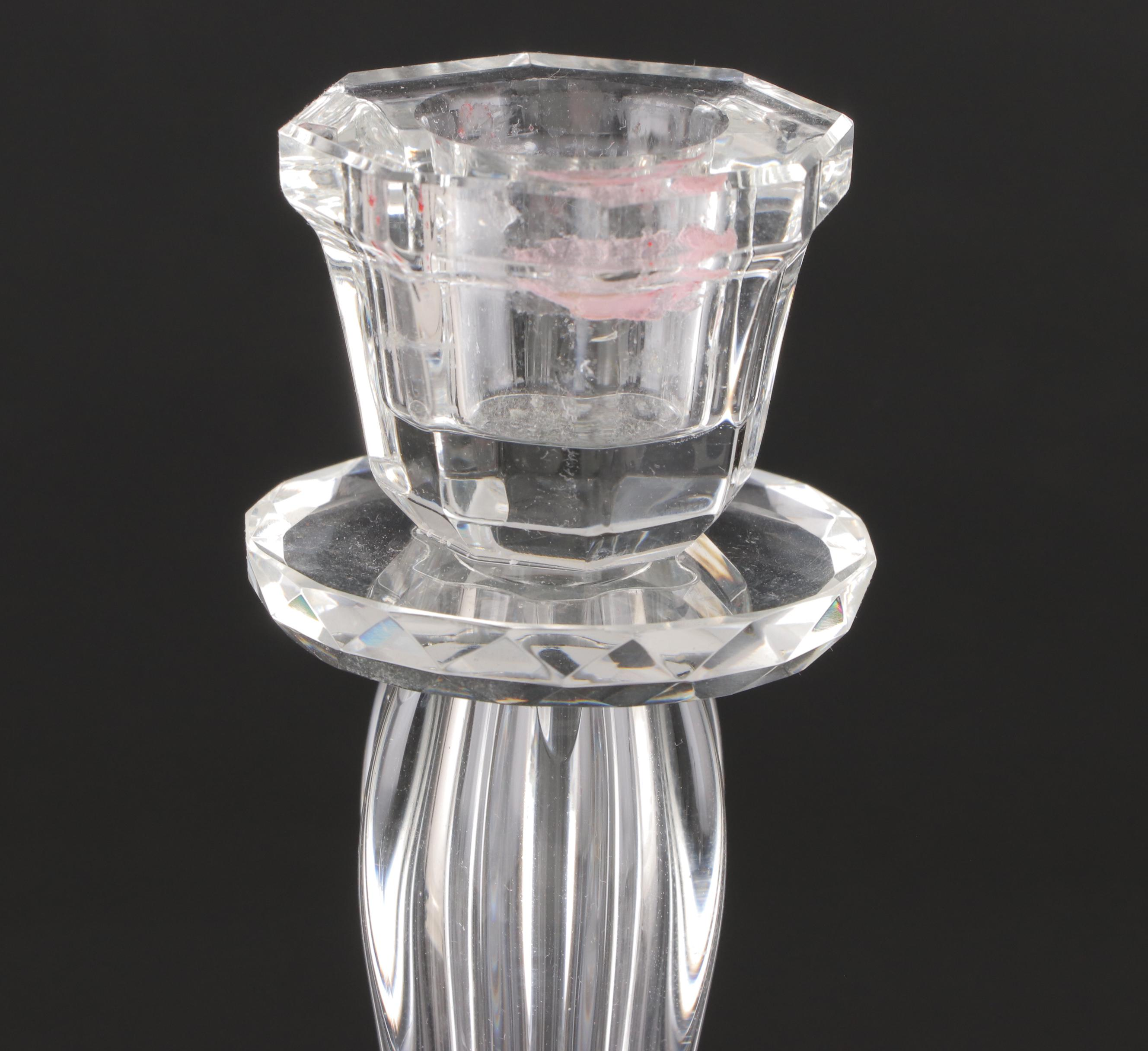 Mikasa Faceted Candlesticks with Other Decorative Boxes