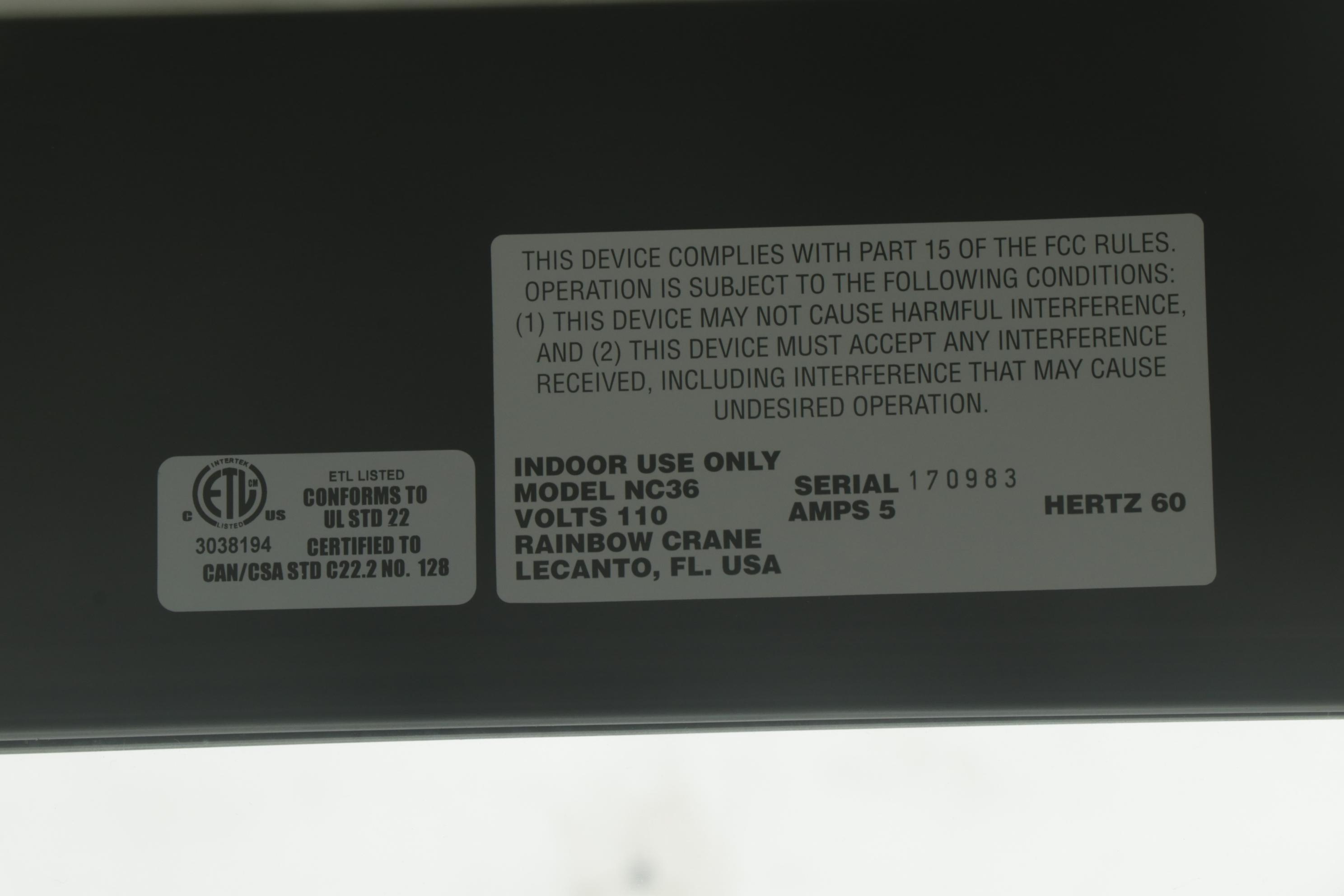 Rainbow Crane Coin-Operated Claw Machine Arcade Game