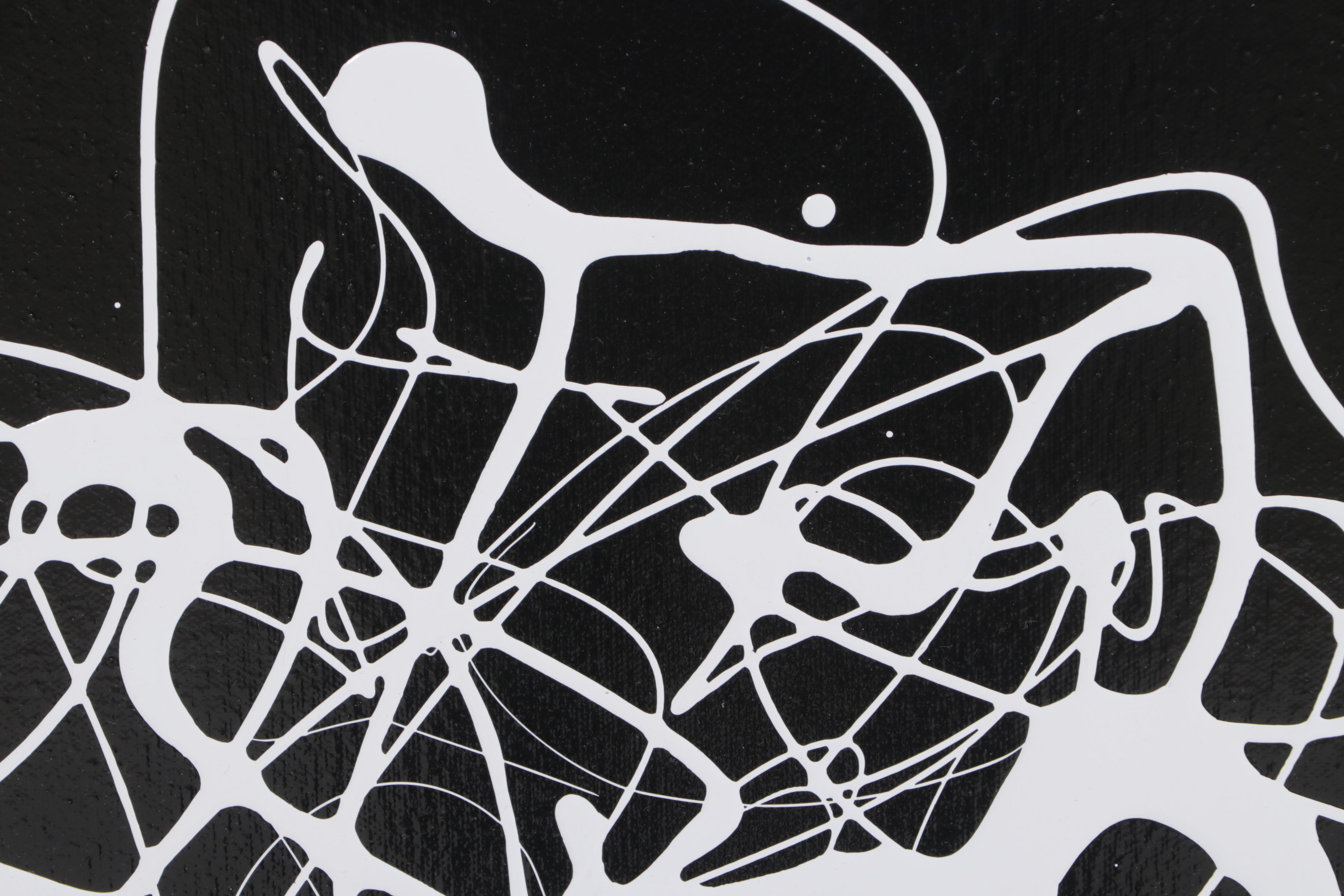 Jason Michael Durham Abstract Mixed Media Painting "Trapped in Time," 2023