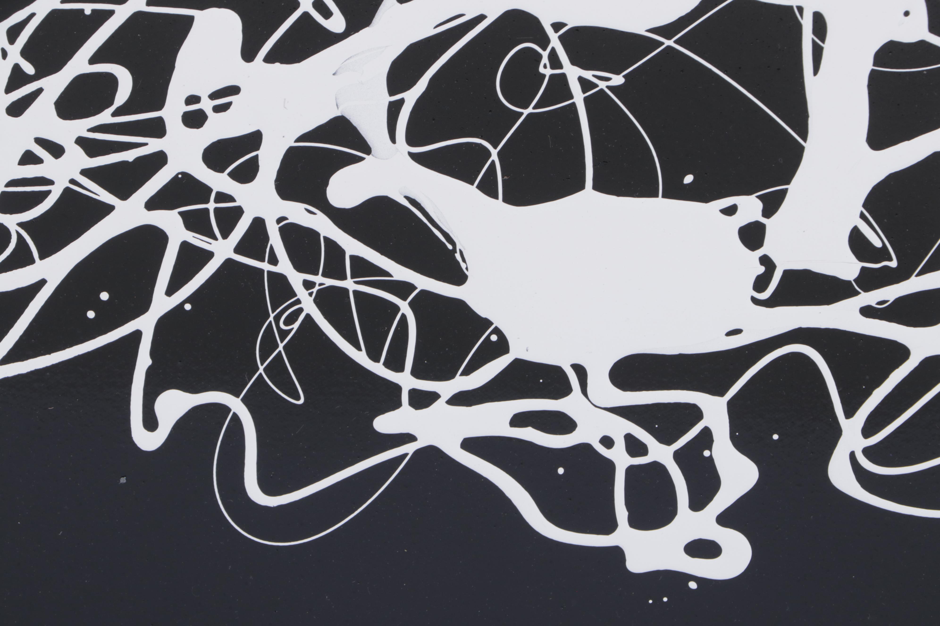 Jason Michael Durham Abstract Mixed Media Painting "Trapped in Time," 2023