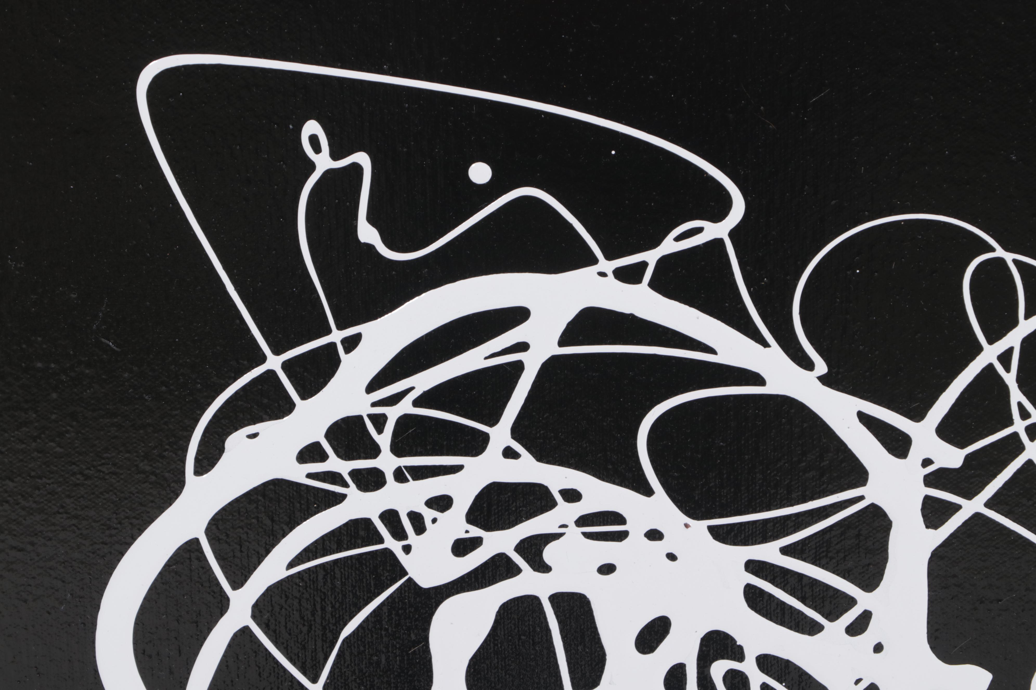 Jason Michael Durham Abstract Mixed Media Painting "Trapped in Time," 2023