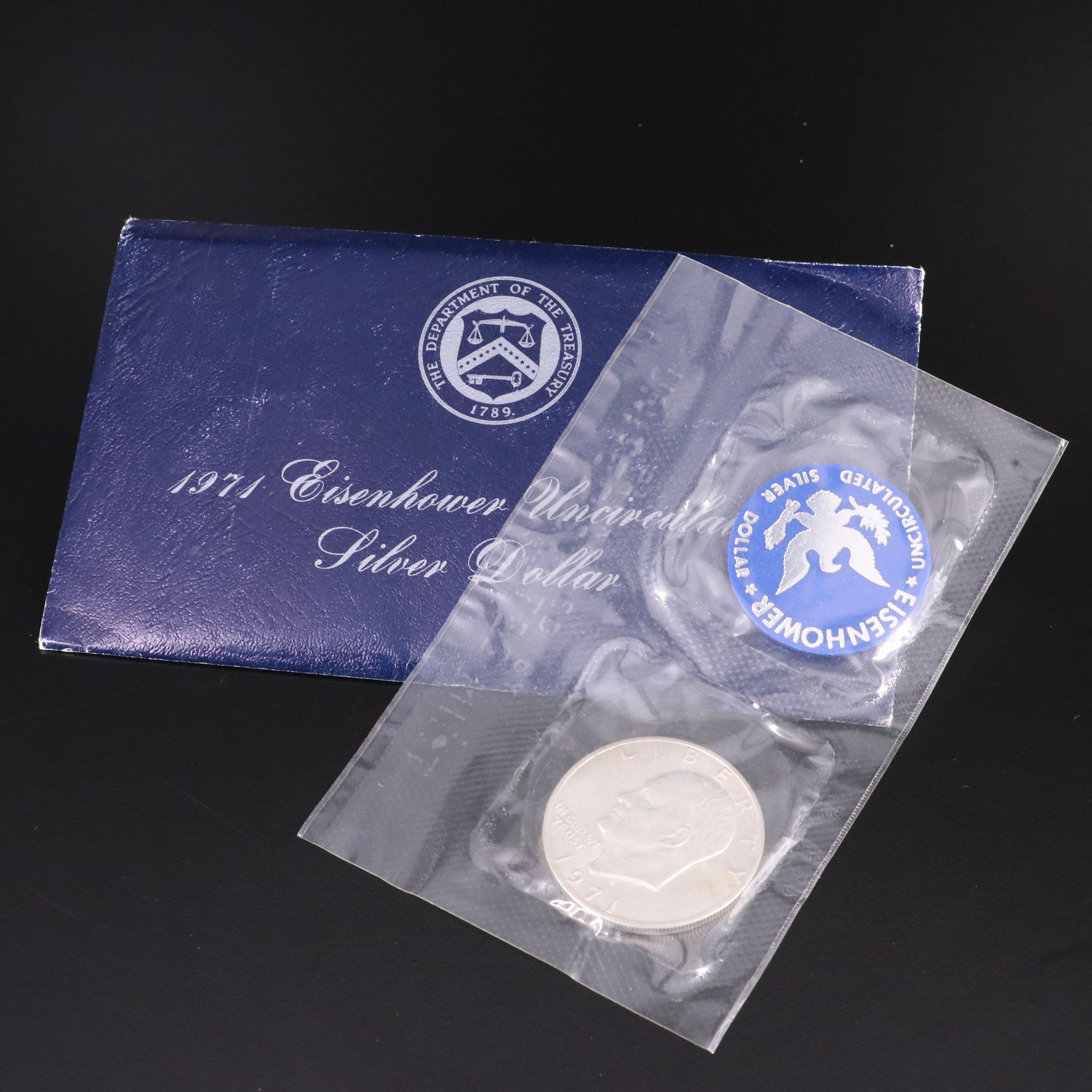 40% Silver Eisenhower Dollar Sets, 1970s