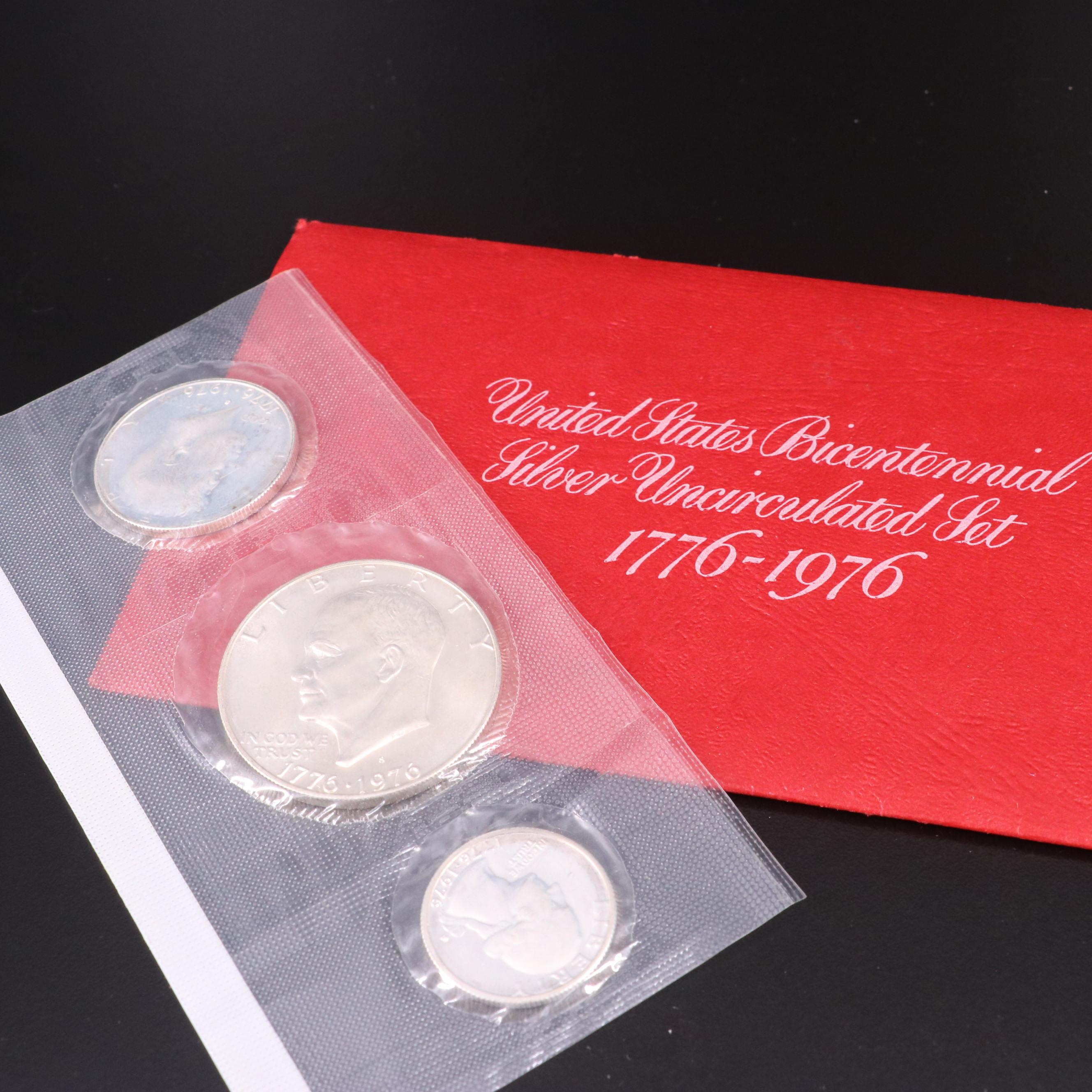 40% Silver Eisenhower Dollar Sets, 1970s