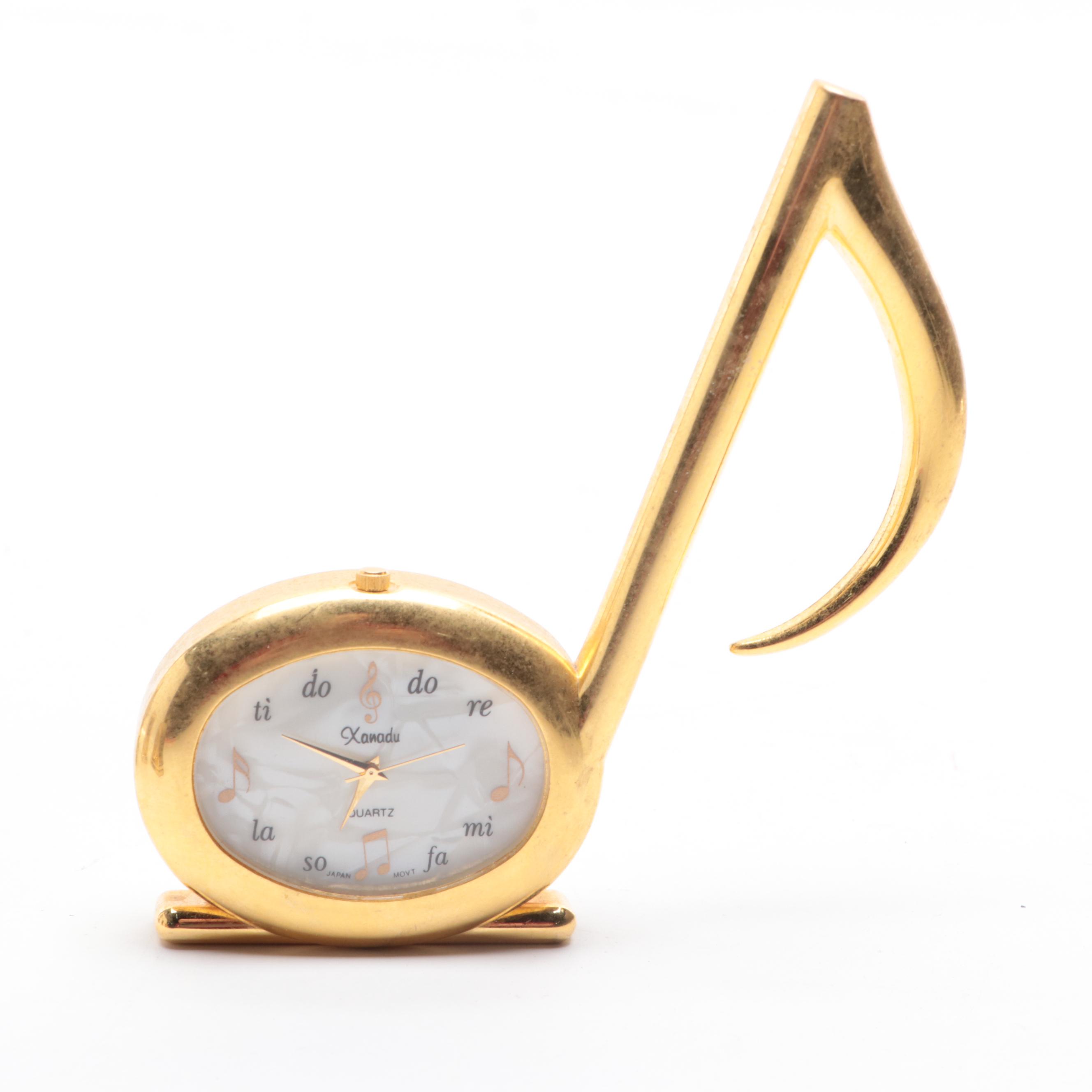 Miniature Brass Quartz Clocks and Cuckoo Clock Figurine