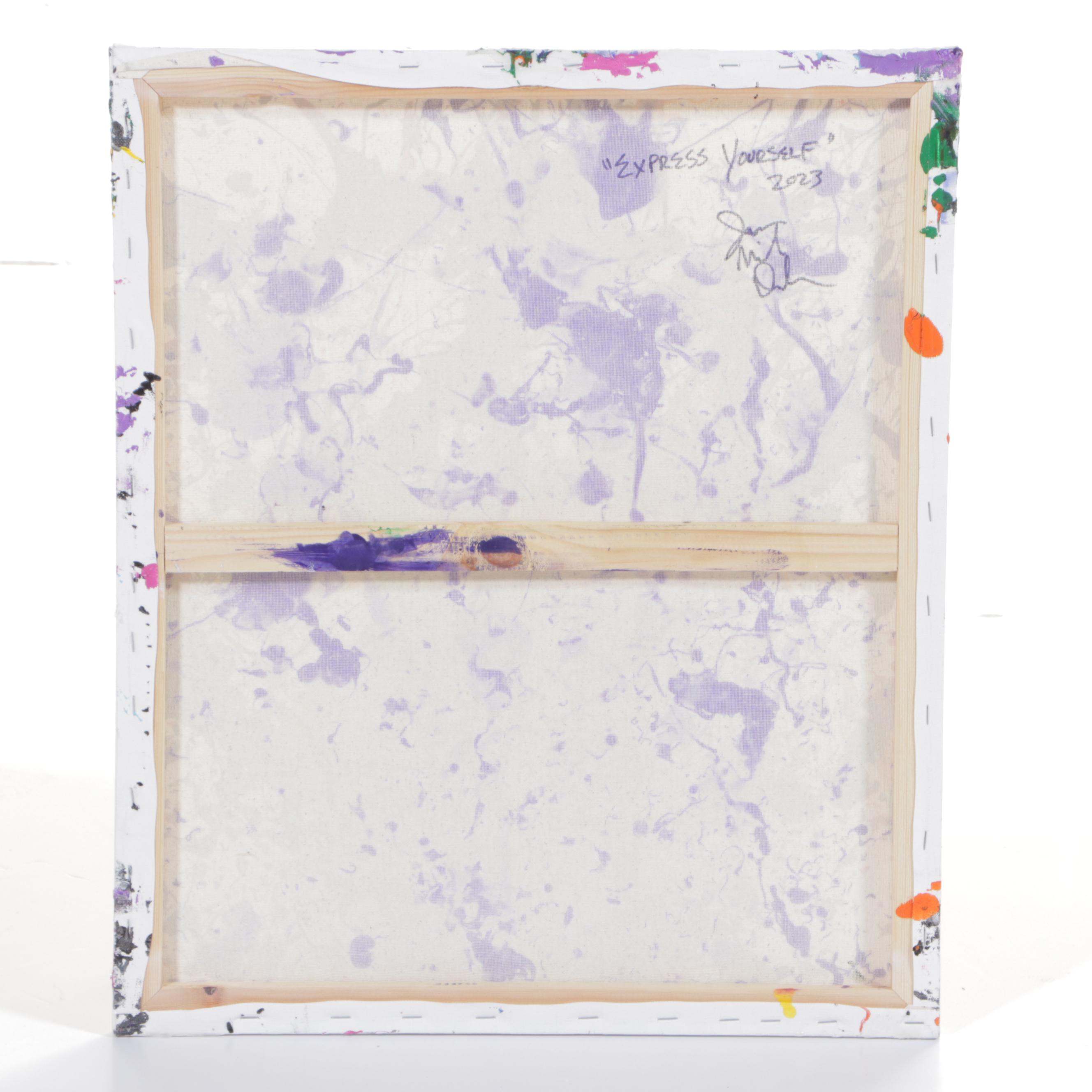 Jason Michael Durham Abstract Acrylic Painting "Express Yourself," 2023