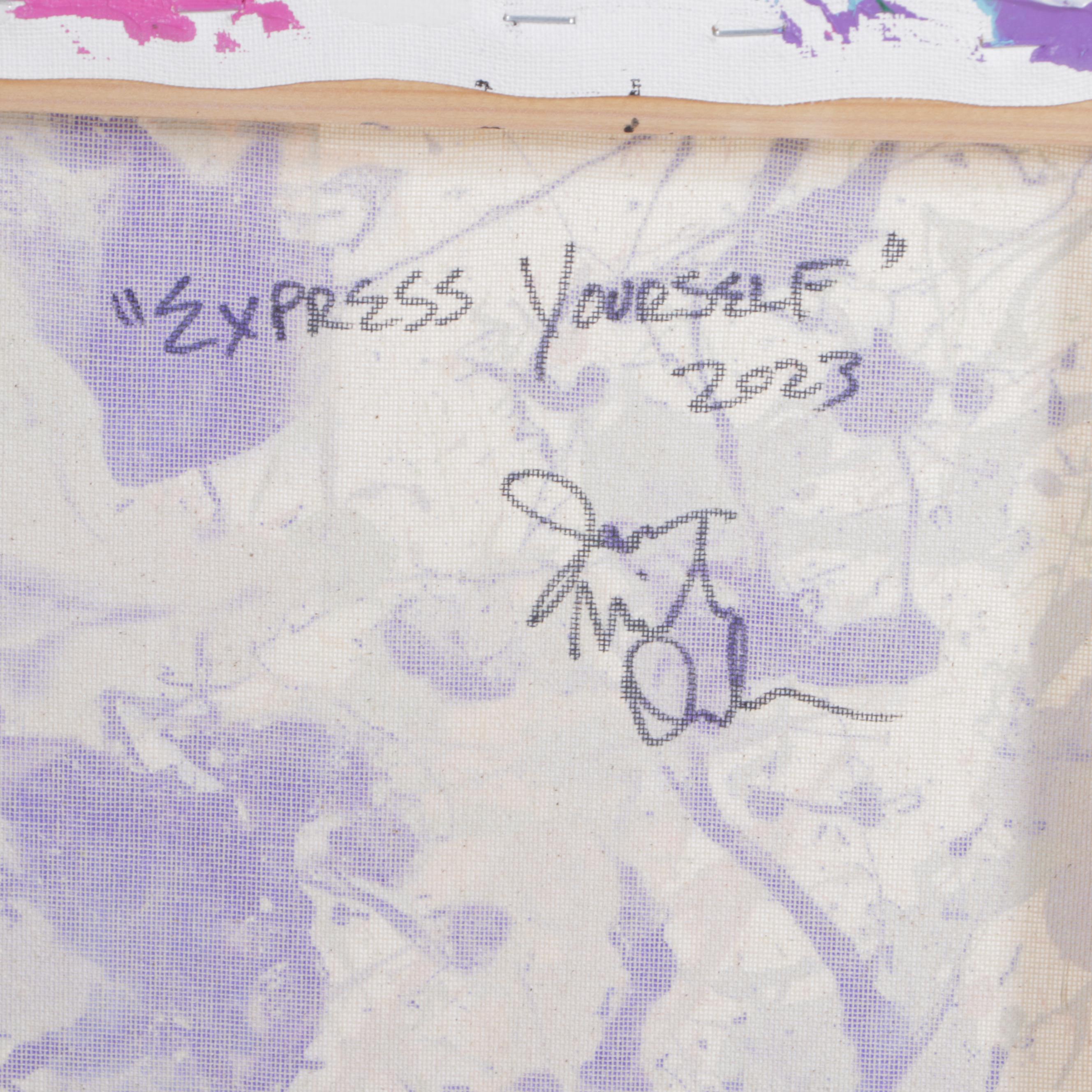 Jason Michael Durham Abstract Acrylic Painting "Express Yourself," 2023