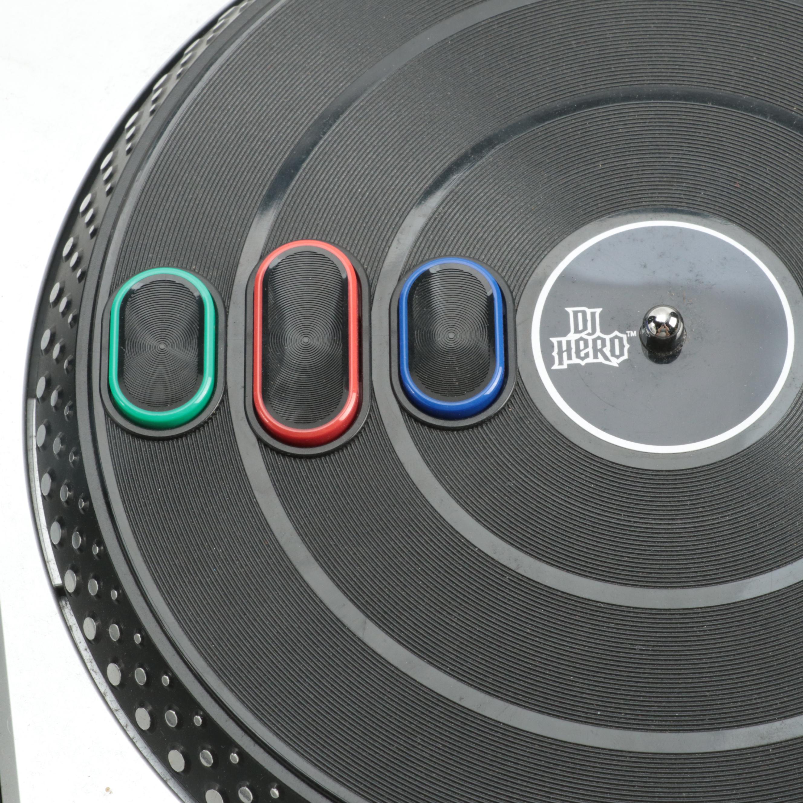 Playstation 2 DJ Hero with Two Wii DJ Hero 2 Video Game Turntable Bundles