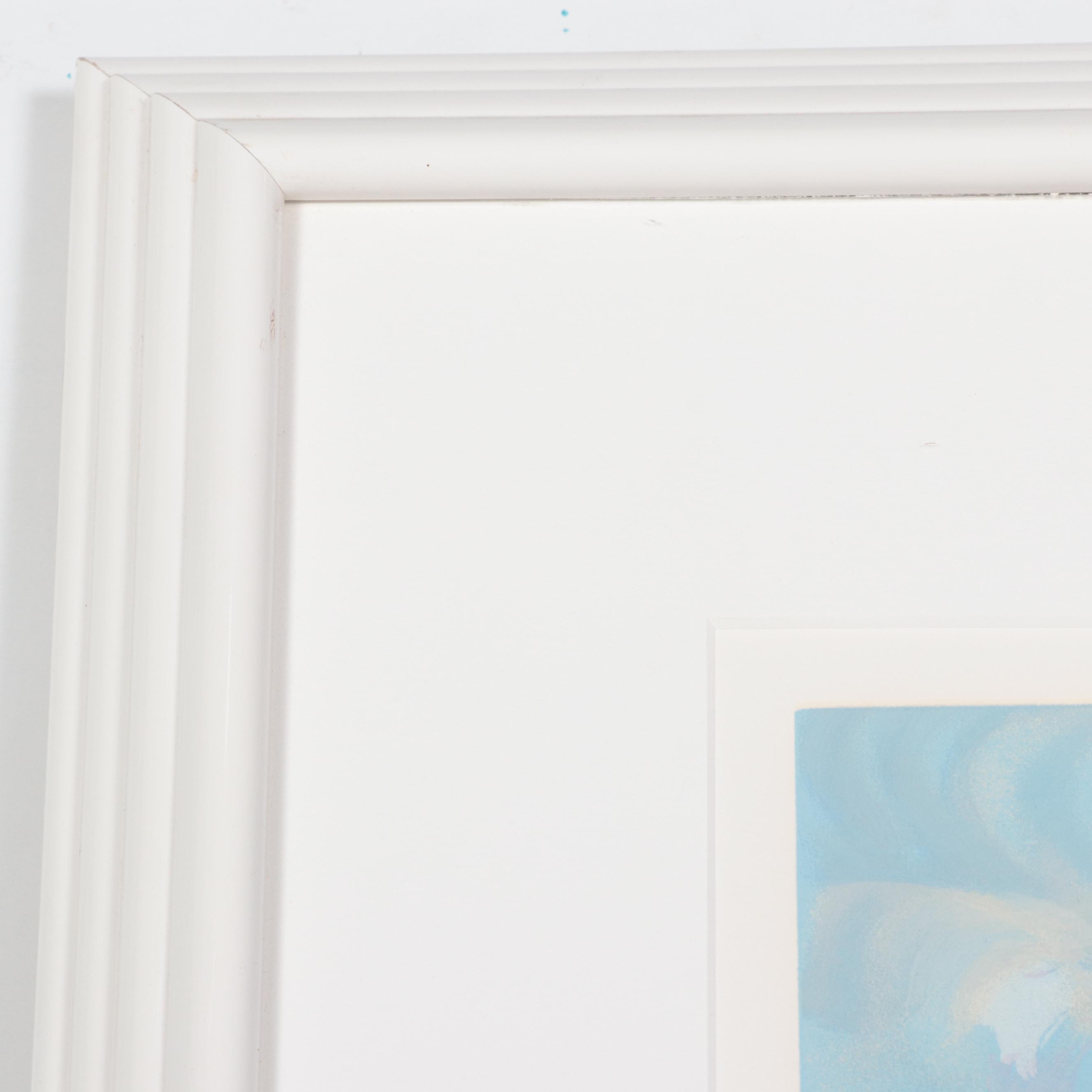 Howard Behrens Landscape Serigraph "Lugano Coastline," 1991