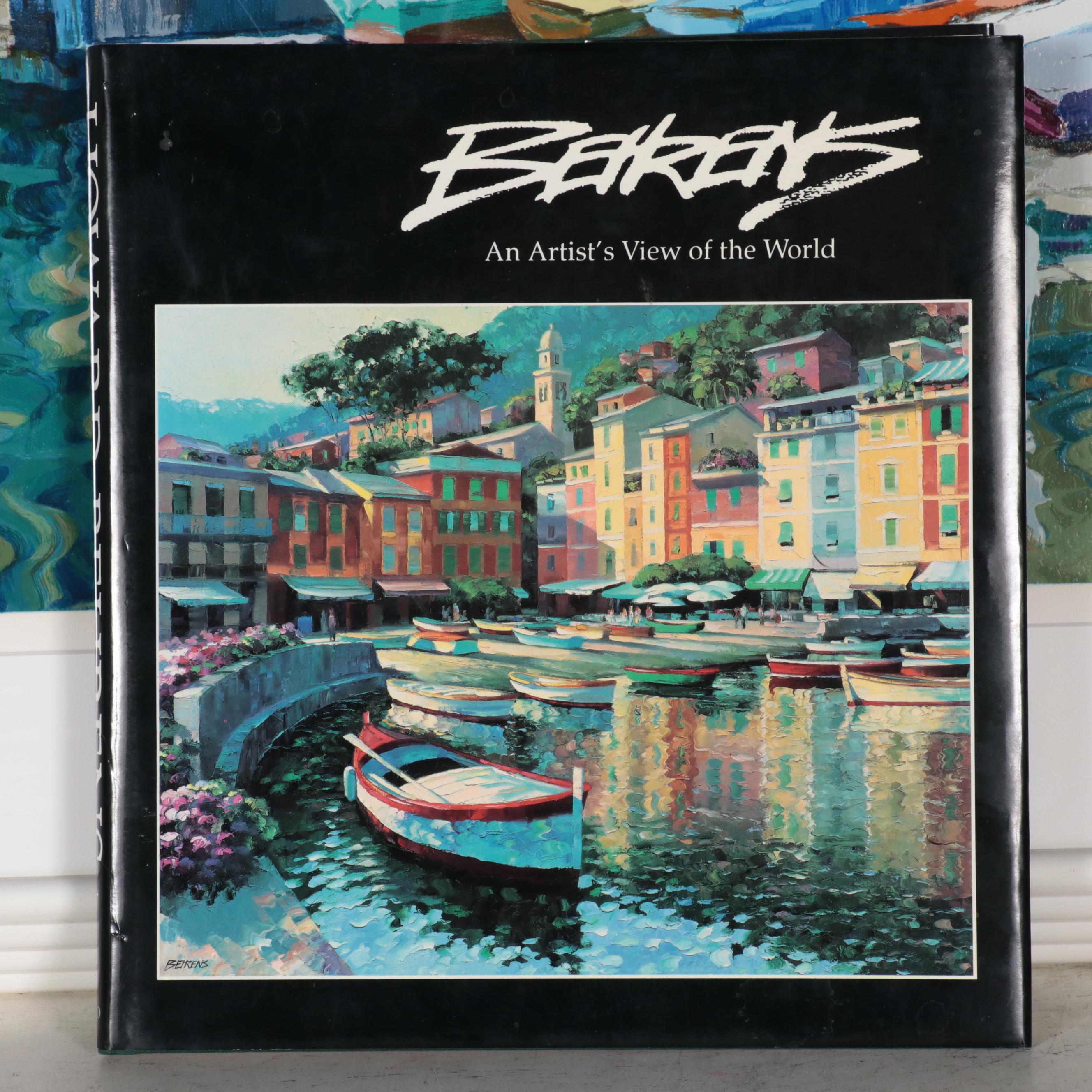 Howard Behrens Landscape Serigraph "Lugano Coastline," 1991