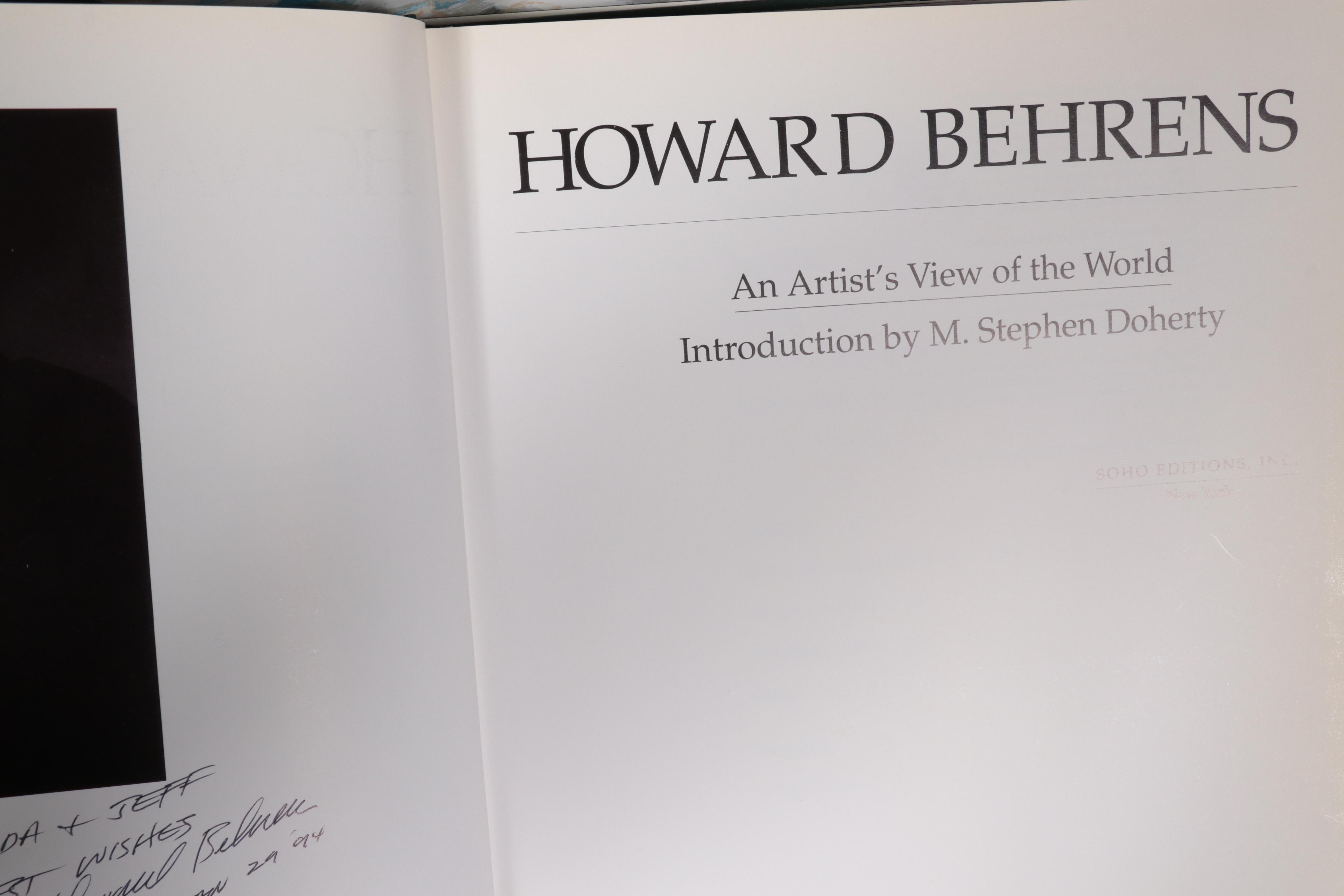 Howard Behrens Landscape Serigraph "Lugano Coastline," 1991