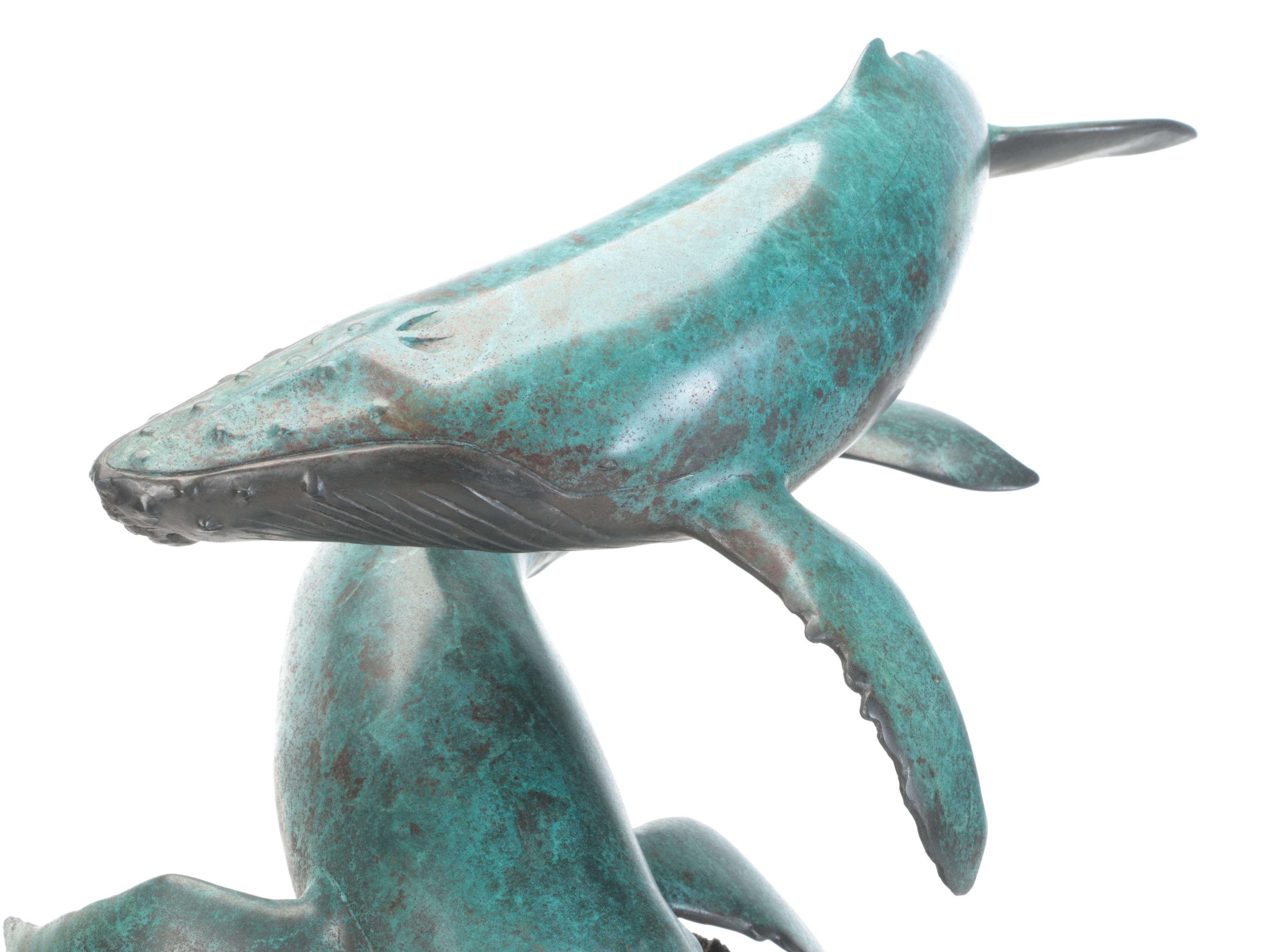 Bronze Sculpture of Humpback Whales