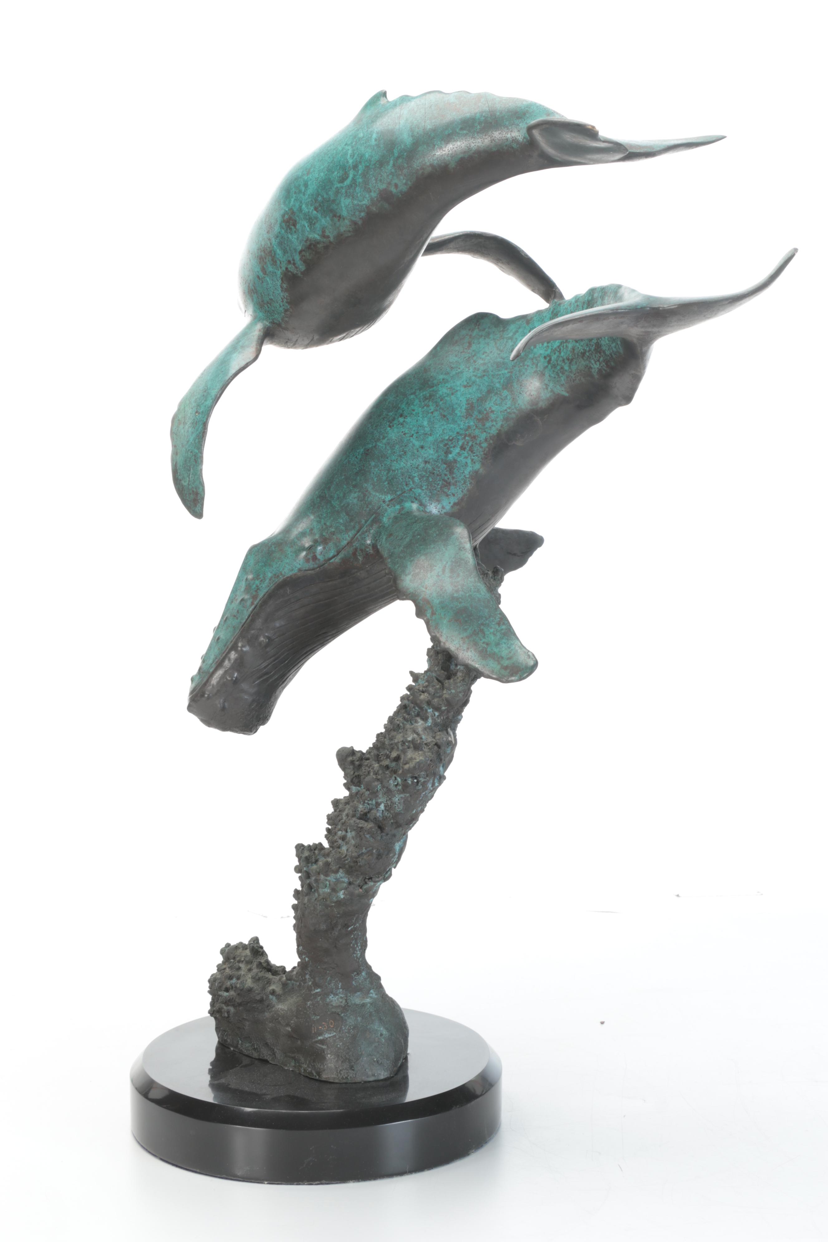 Bronze Sculpture of Humpback Whales